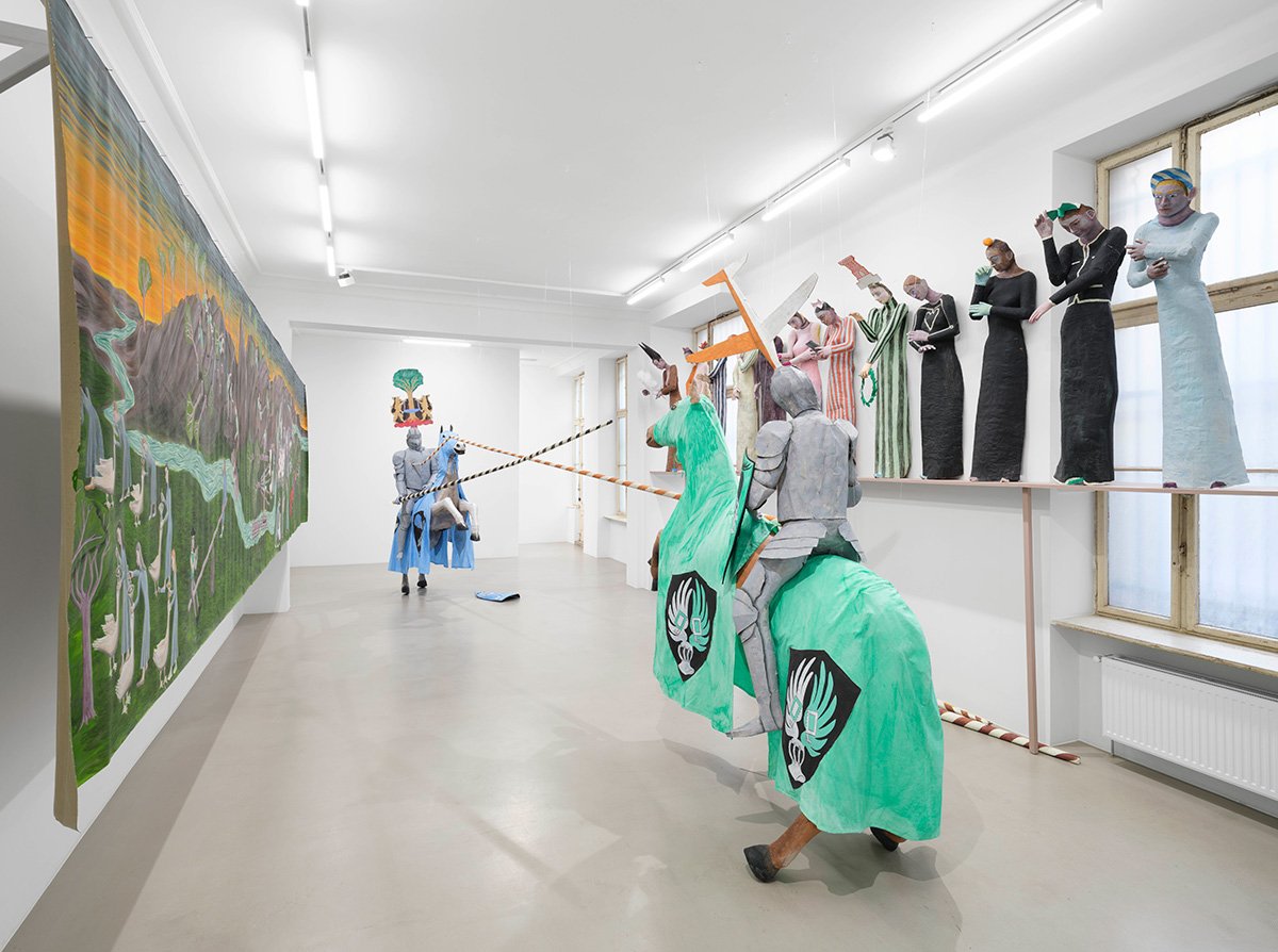  Agnes Scherer, installation views of  Savoir Vivre , ChertLüdde, Berlin, 2024. Photo: Marjorie Brunet Plaza 