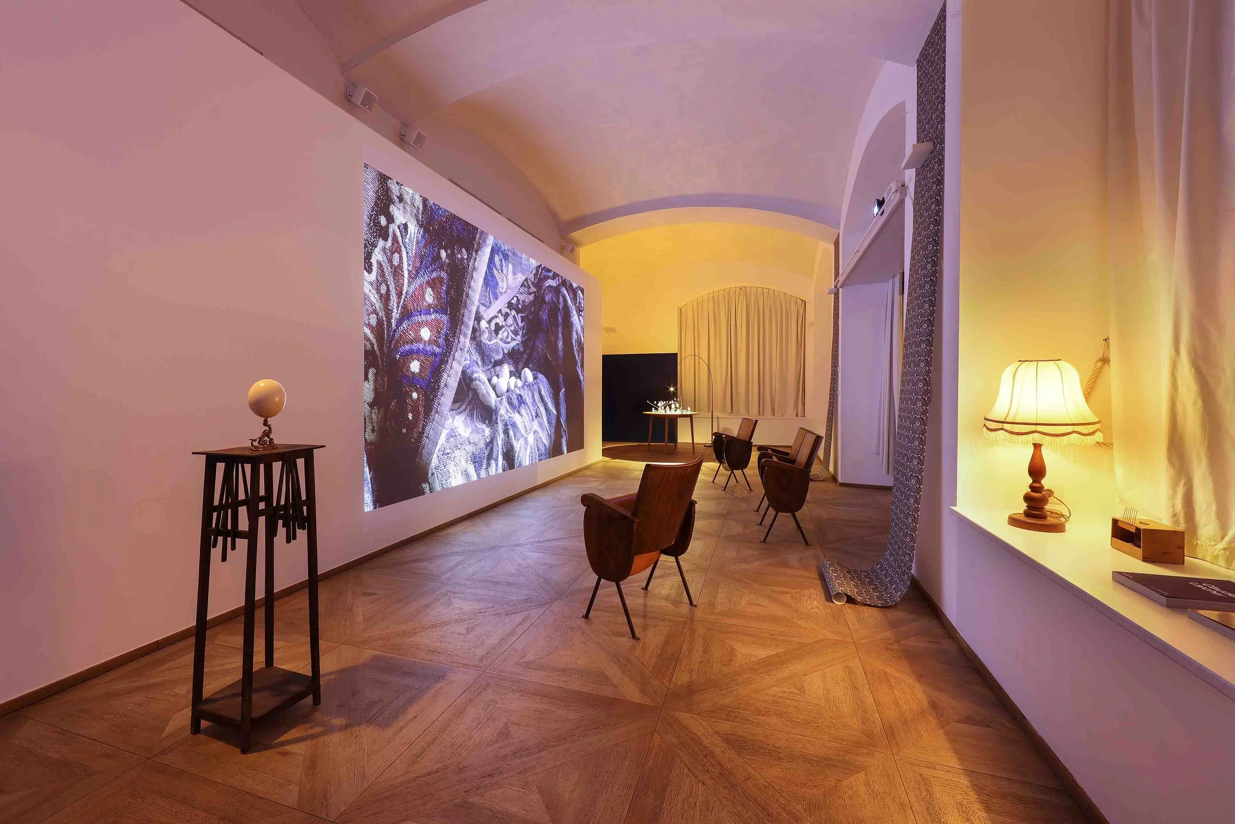  Claudia Larcher, installation view of  Extinction Story , 2025. Photo: Alessandro Santi 
