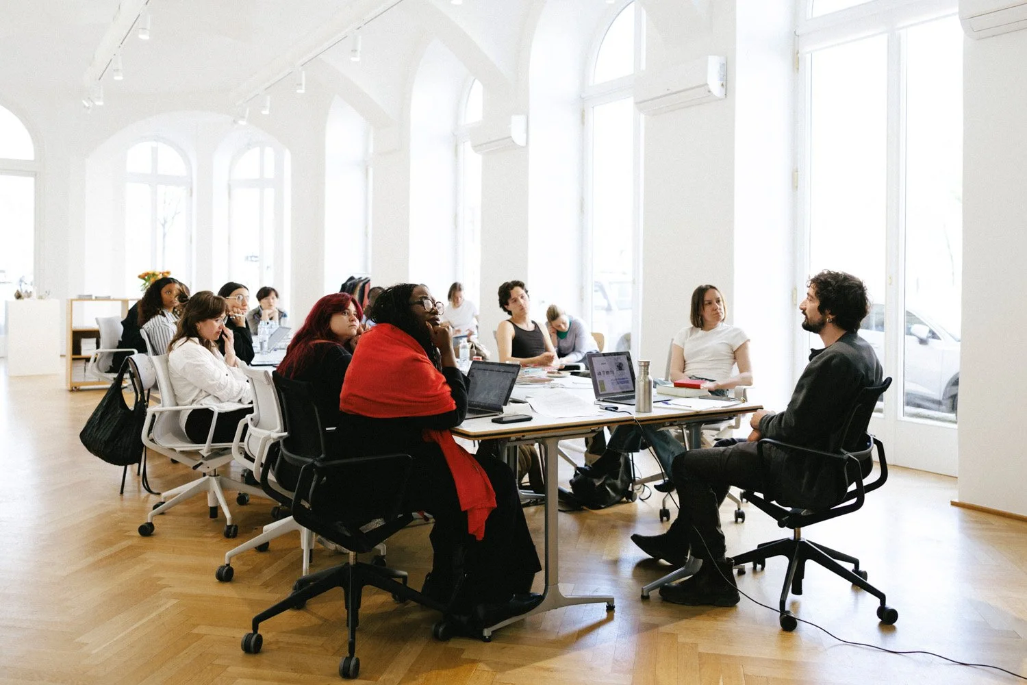  Frieze New Writers workshop, April 2026, Photo: Marcella Ruiz Cruz 