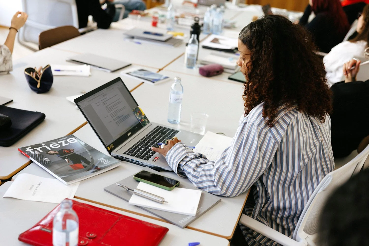  Frieze New Writers workshop, April 2026, Photo: Marcella Ruiz Cruz 