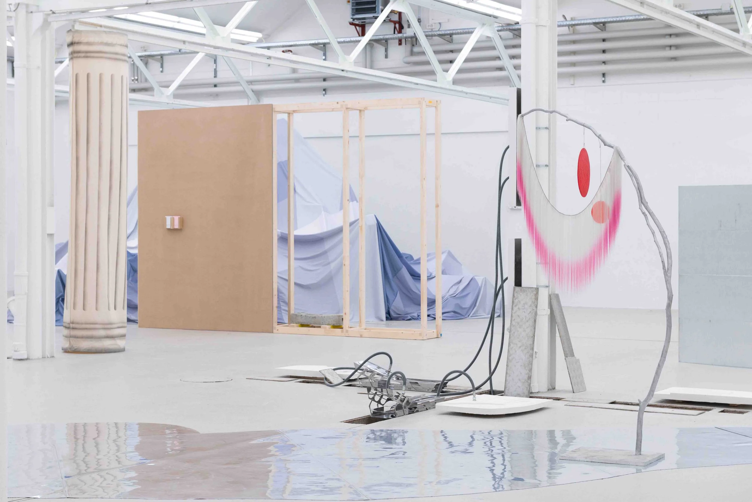  Katrina Daschner, installation view of  Aaaand… Scene / Und… Szene ‍ at Shedhalle Zurich, 2026. Photo: Alice Speller 