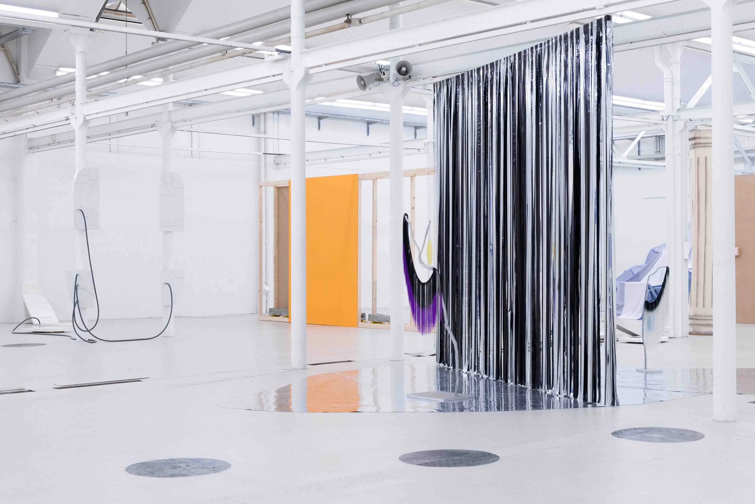  Katrina Daschner, installation view of  Aaaand… Scene / Und… Szene ‍ at Shedhalle Zurich, 2026. Photo: Alice Speller 