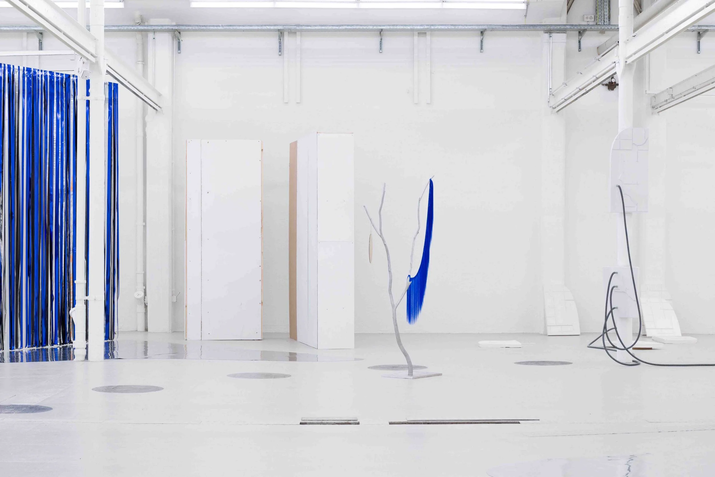  Katrina Daschner, installation view of  Aaaand… Scene / Und… Szene ‍ at Shedhalle Zurich, 2026. Photo: Alice Speller 