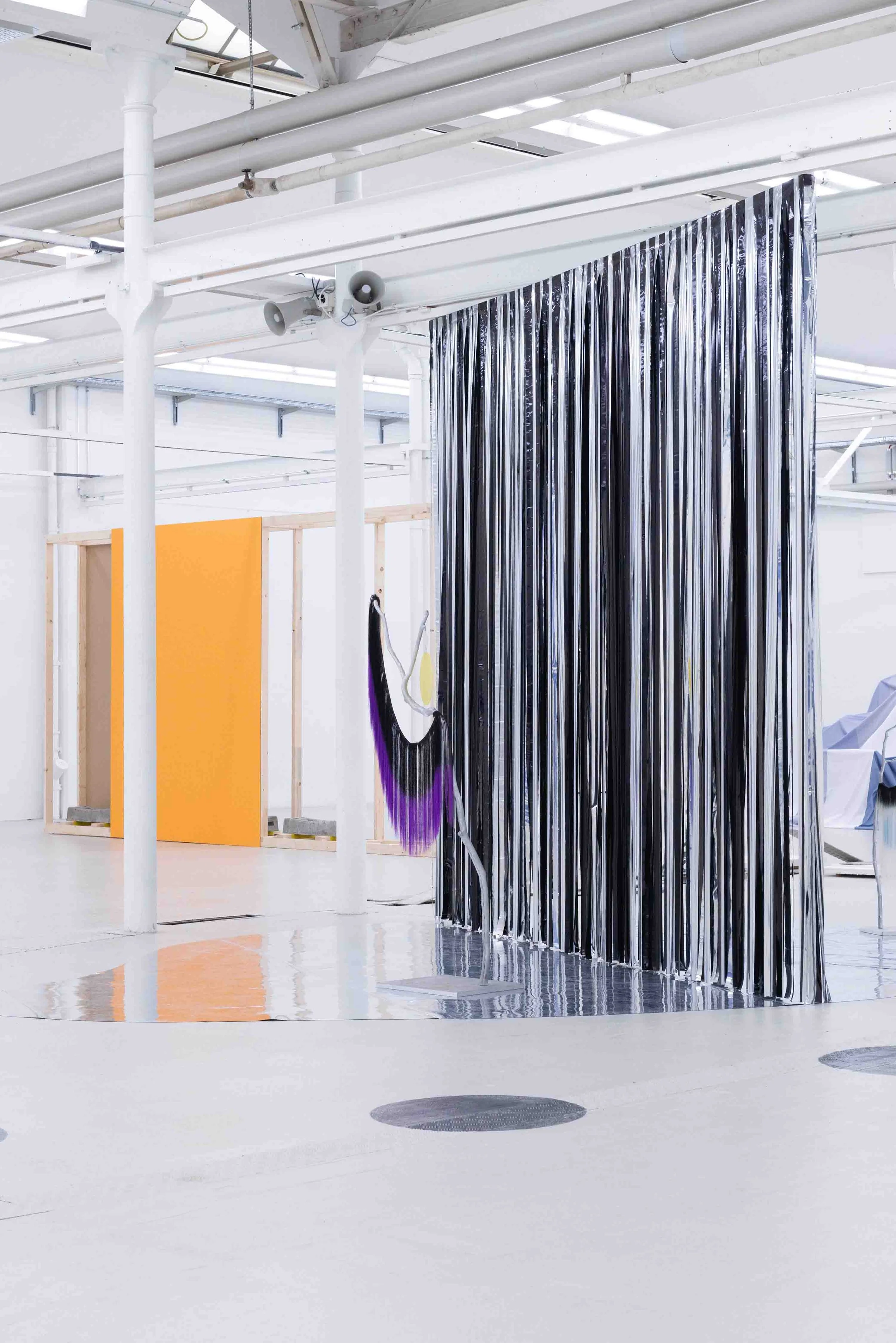  Katrina Daschner, installation view of  Aaaand… Scene / Und… Szene ‍ at Shedhalle Zurich, 2026. Photo: Alice Speller 