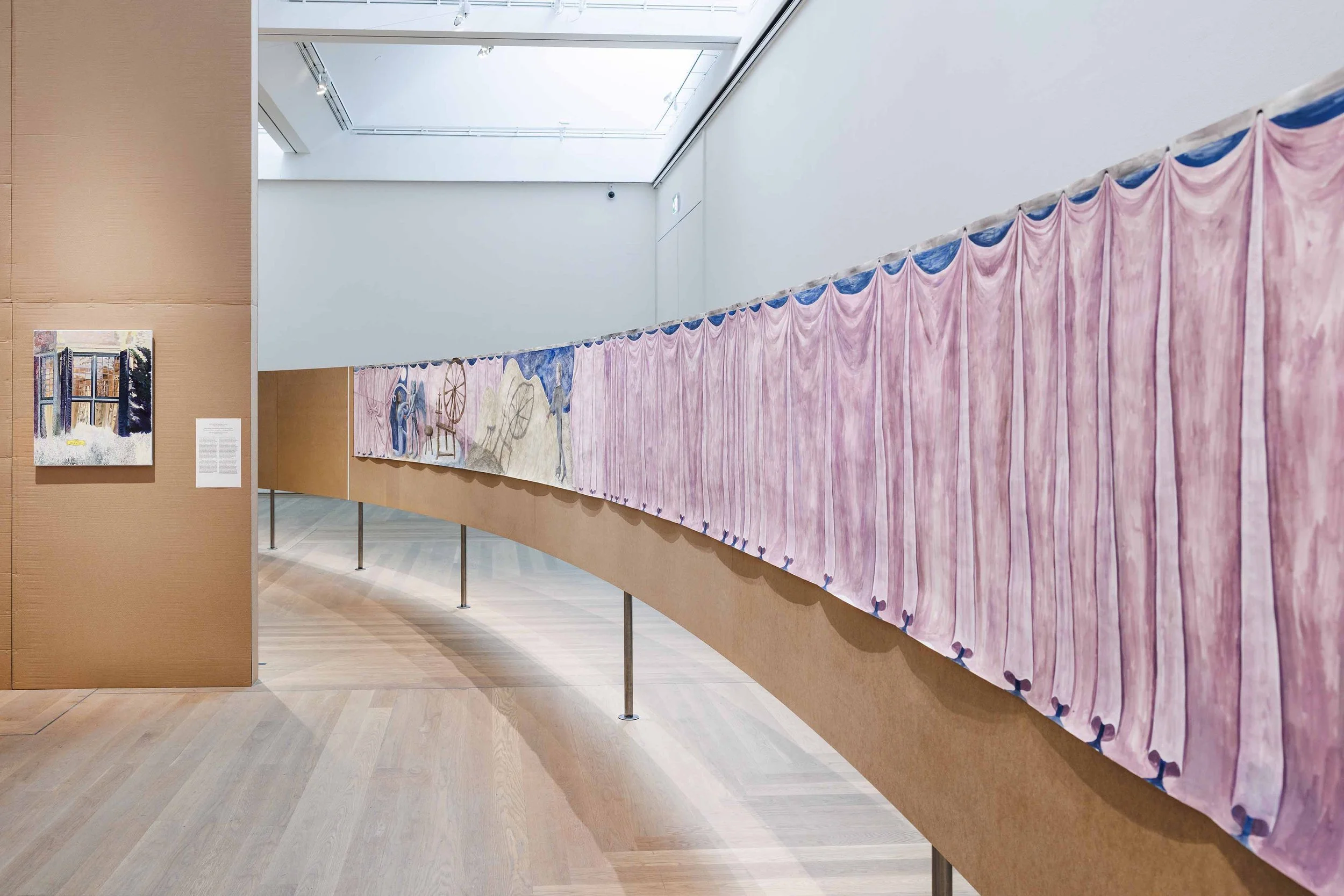  Right: Agnes Scherer, installation view of  Études Marginales  at Moderna Museet in Sweden, 2026. © Agnes Scherer. Photo: My Matson/Moderna Museet 
