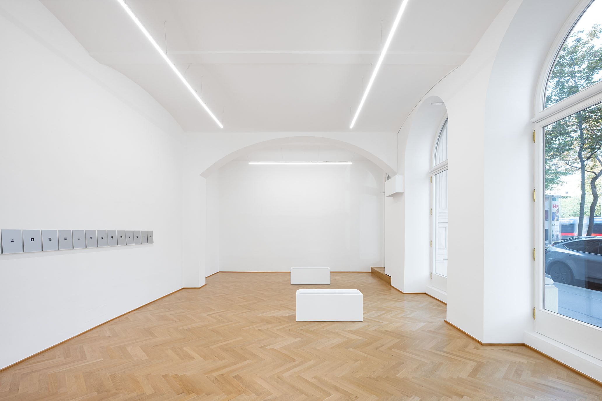  Andrés Ramírez Gaviria, installation view of  INTERVAL  at Phileas, 2026. Photo: © Simon Veres 