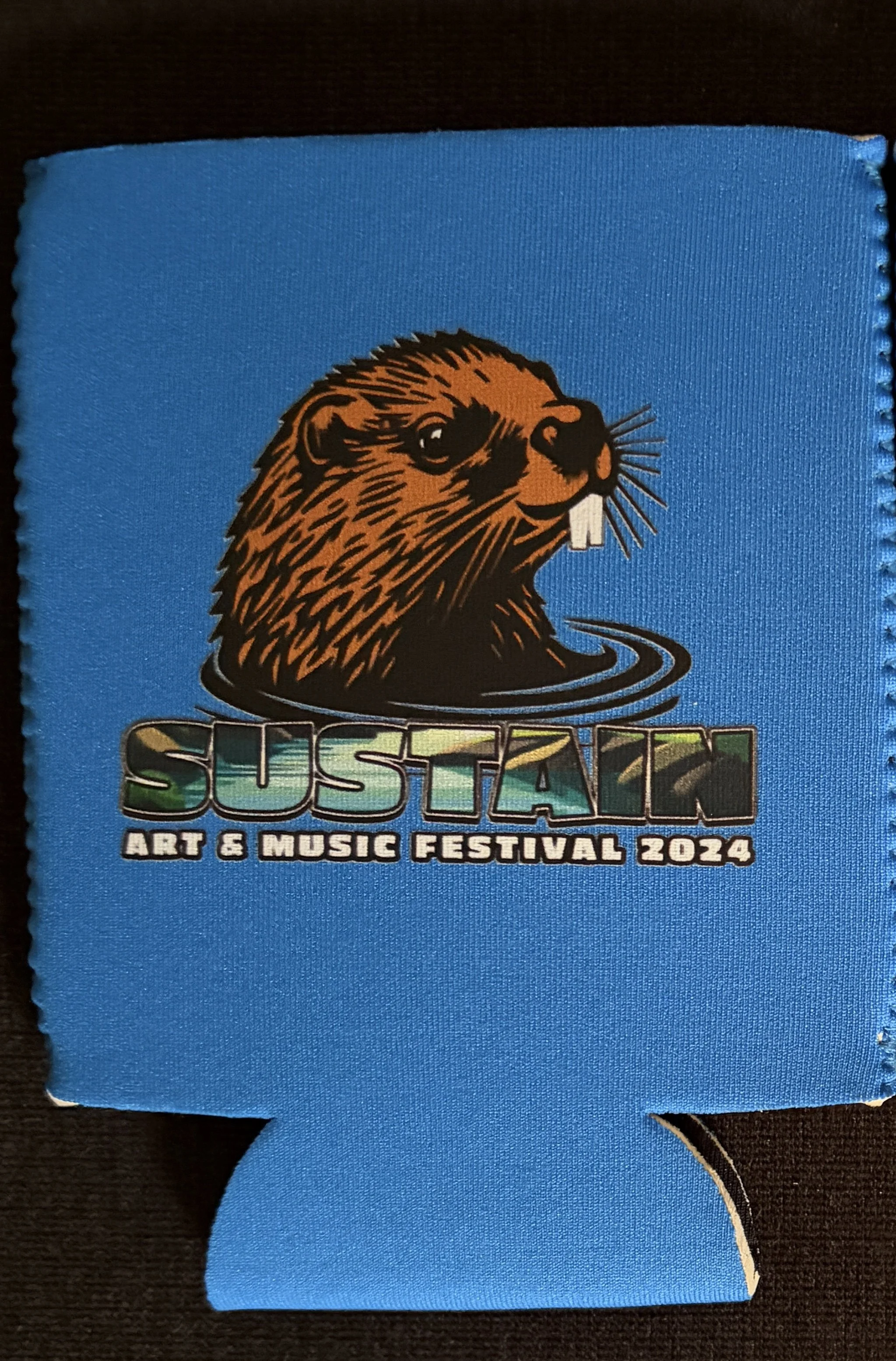 Beaver front koozie.JPG