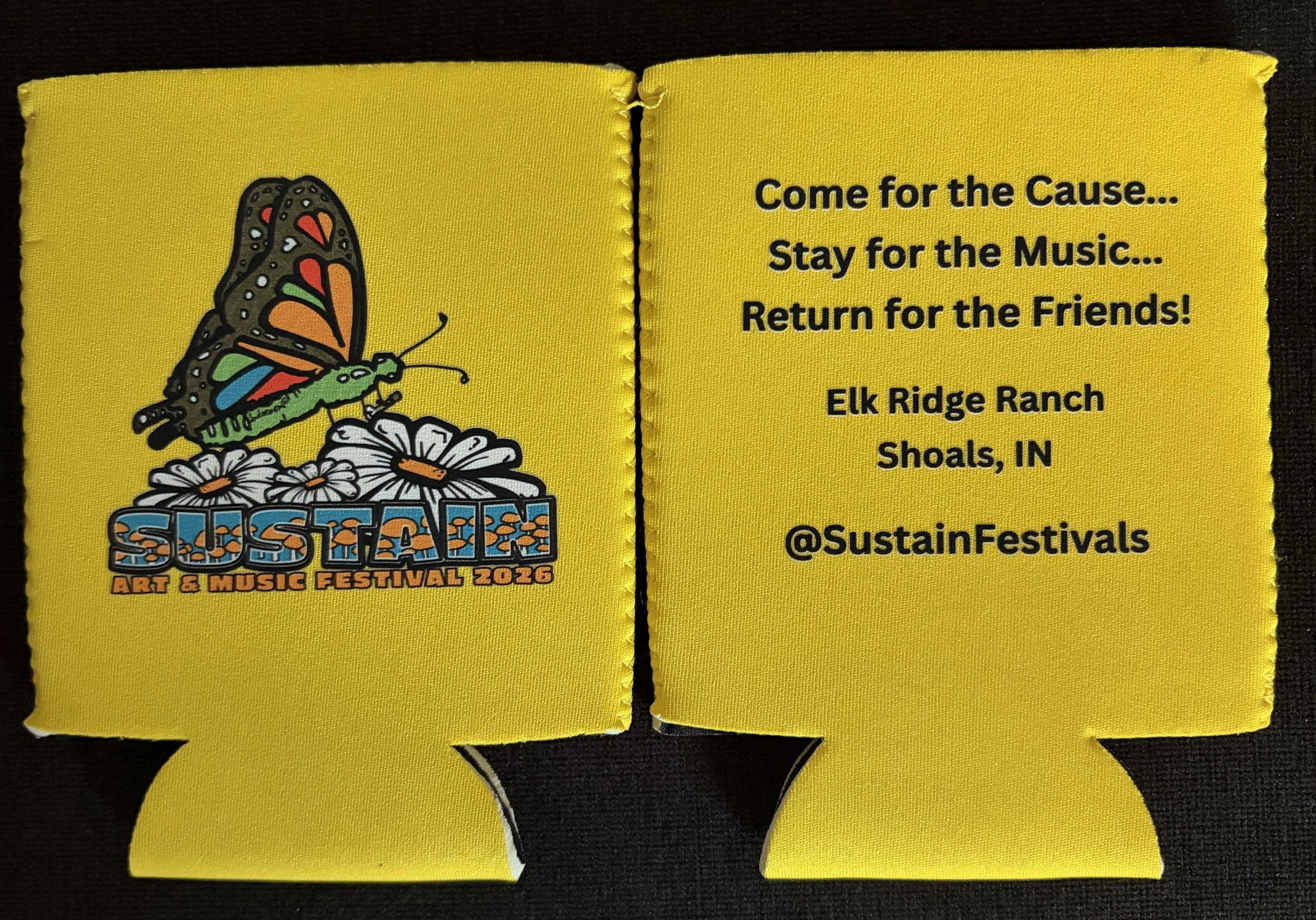 Butterfly yellowkoozie.JPG