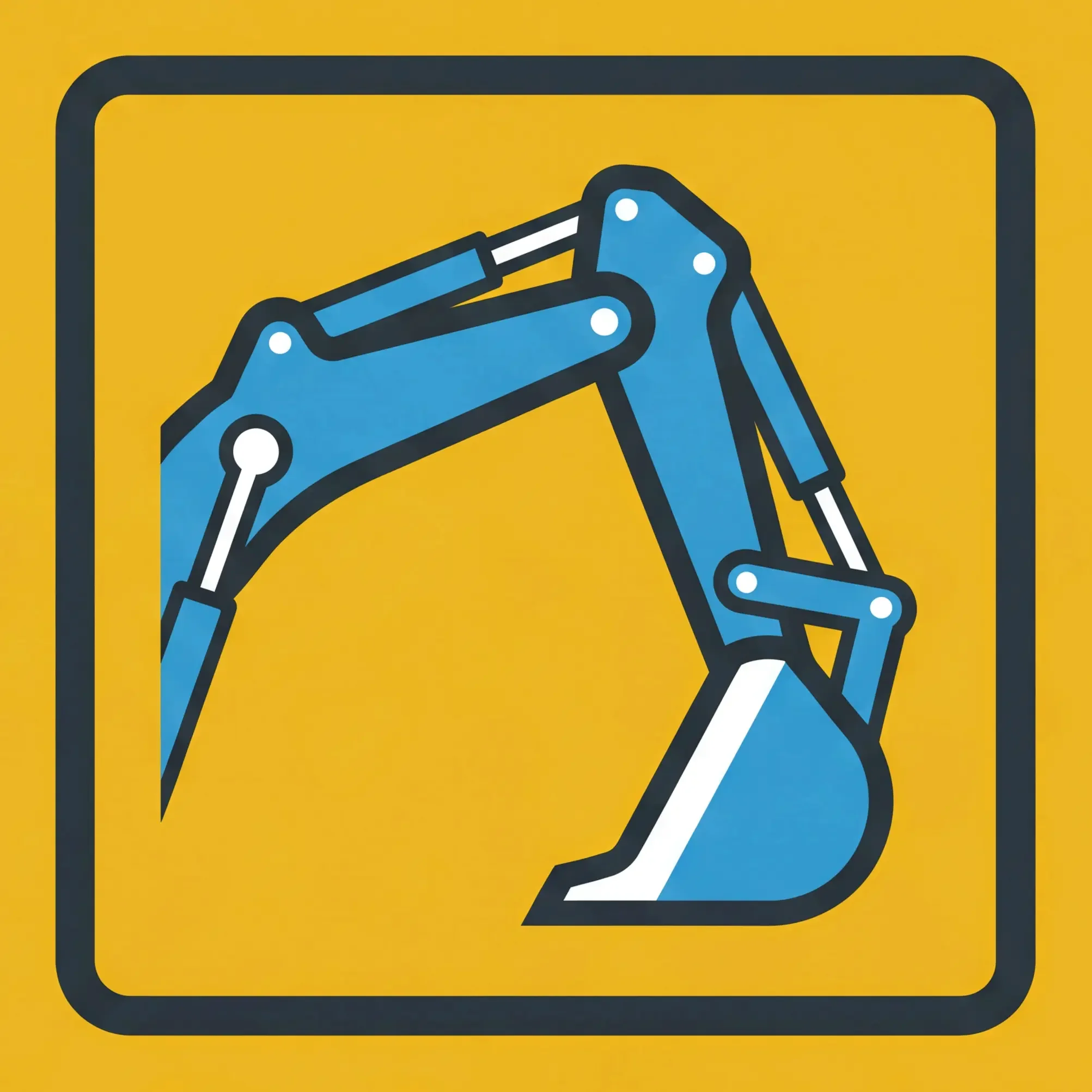 Baggerarbeiten Symbol