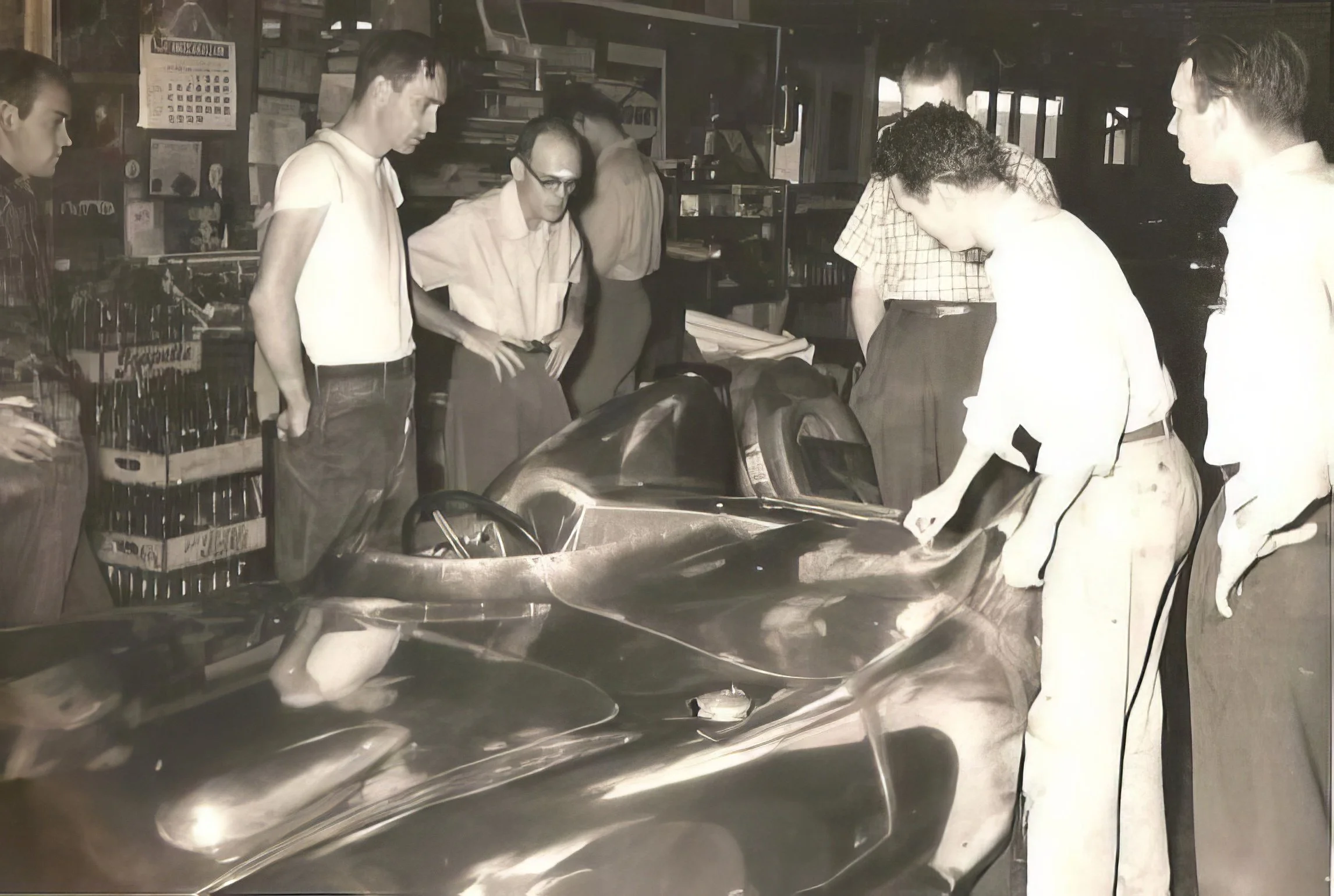 Lotus Nine. 1956. Claude Haycraft. 
Jack insisted on having a photo taken of each of Joe's race cars the moment it arrived at the dealership. He was a respected photographer and also drove Austin-Healeys and MG TDs. He contracted polio as a child but