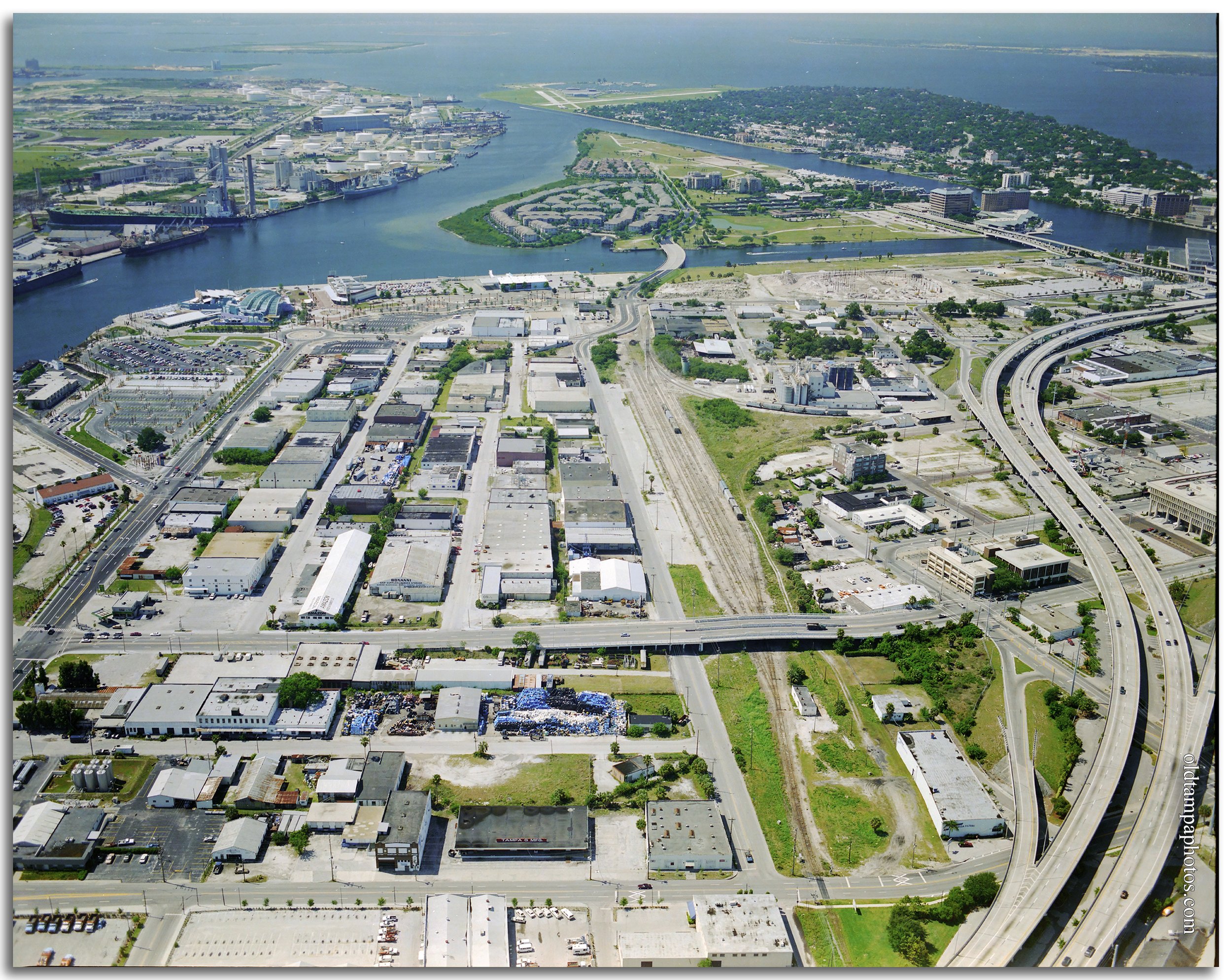 Channel District from the North circa mid-1990s