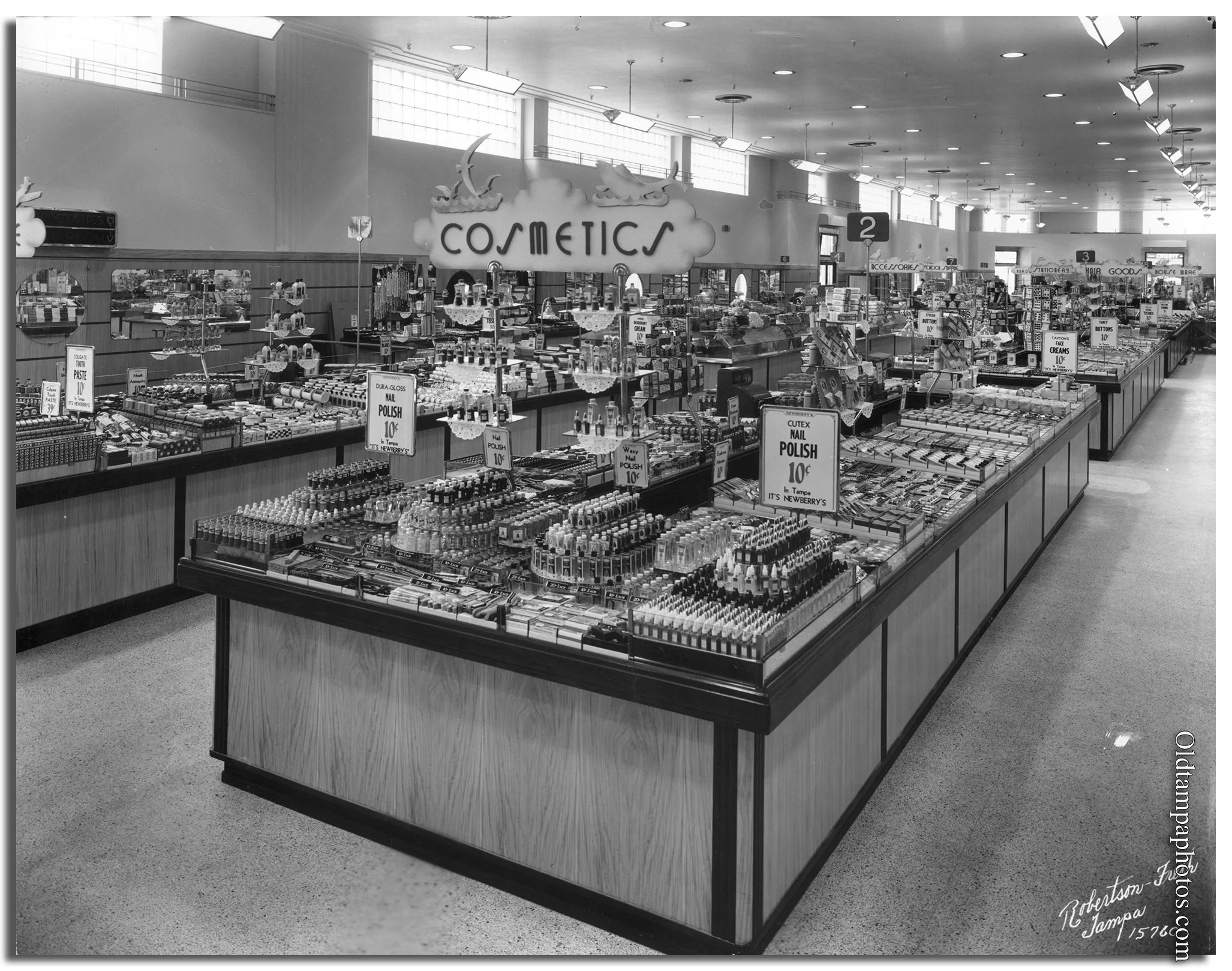 JJ Newberry Cosmetics Department. Robertson and Fresh