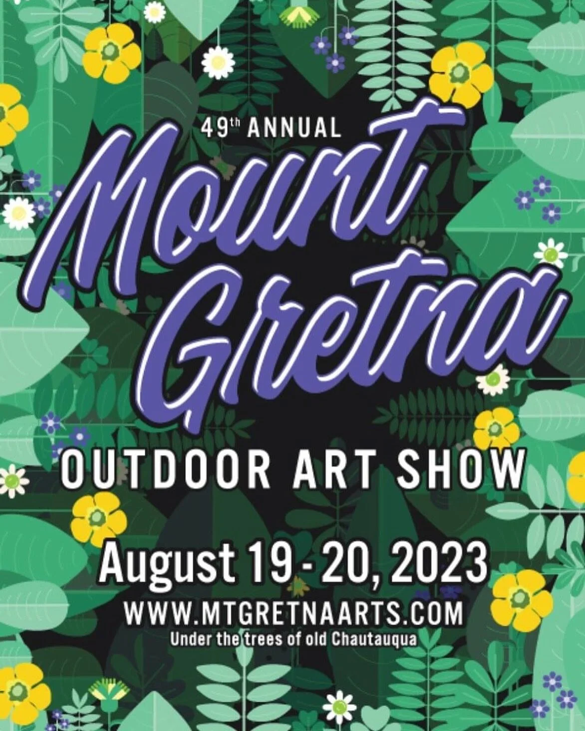 It's Art Show weekend! Come see us from 9am to 6pm today! You MUST purchase a ticket to the Mount Gretna Art Show to visit the Jigger Shop this weekend.
