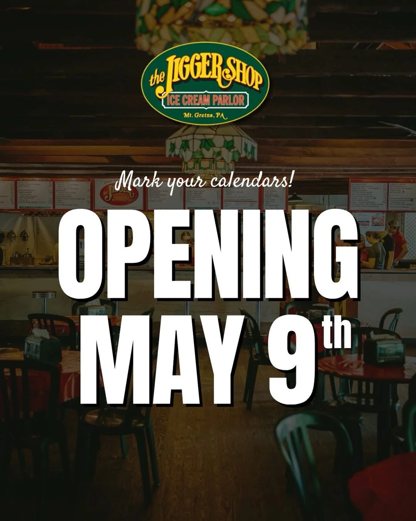 Summer&rsquo;s sweetest tradition is almost back 🍦☀️✨
The Jigger Shop opens for the season on May 9th! Mark your calendars, grab your favorite people, and get ready for the first scoop of the season.💛