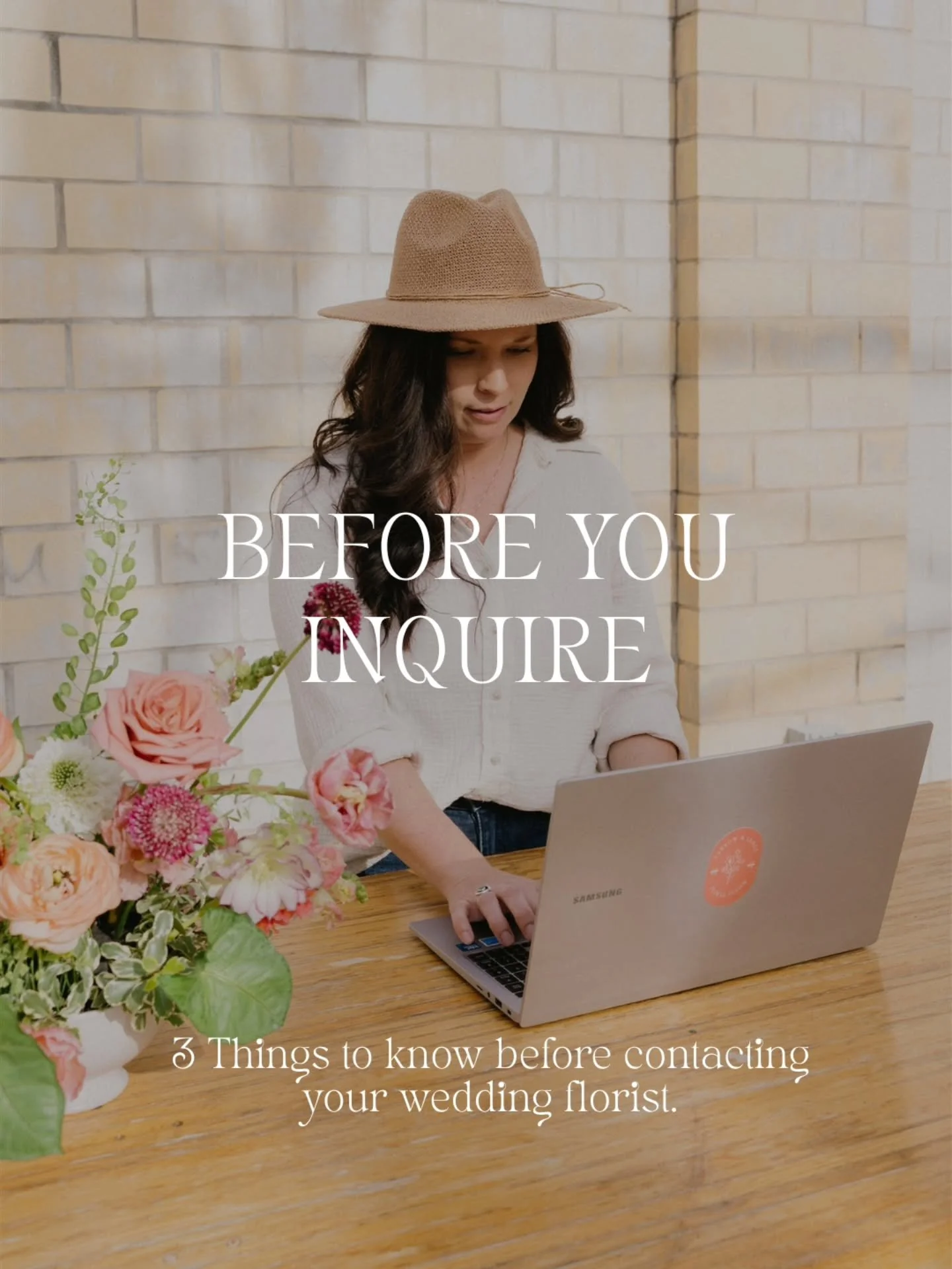 Want your florist to give you an accurate quote? Start here. 🌱

Before we can talk numbers, we need a few basics: your wedding date, venue/location, and approximate guest count.

Your date tells us if we&rsquo;re available. Your venue helps us under
