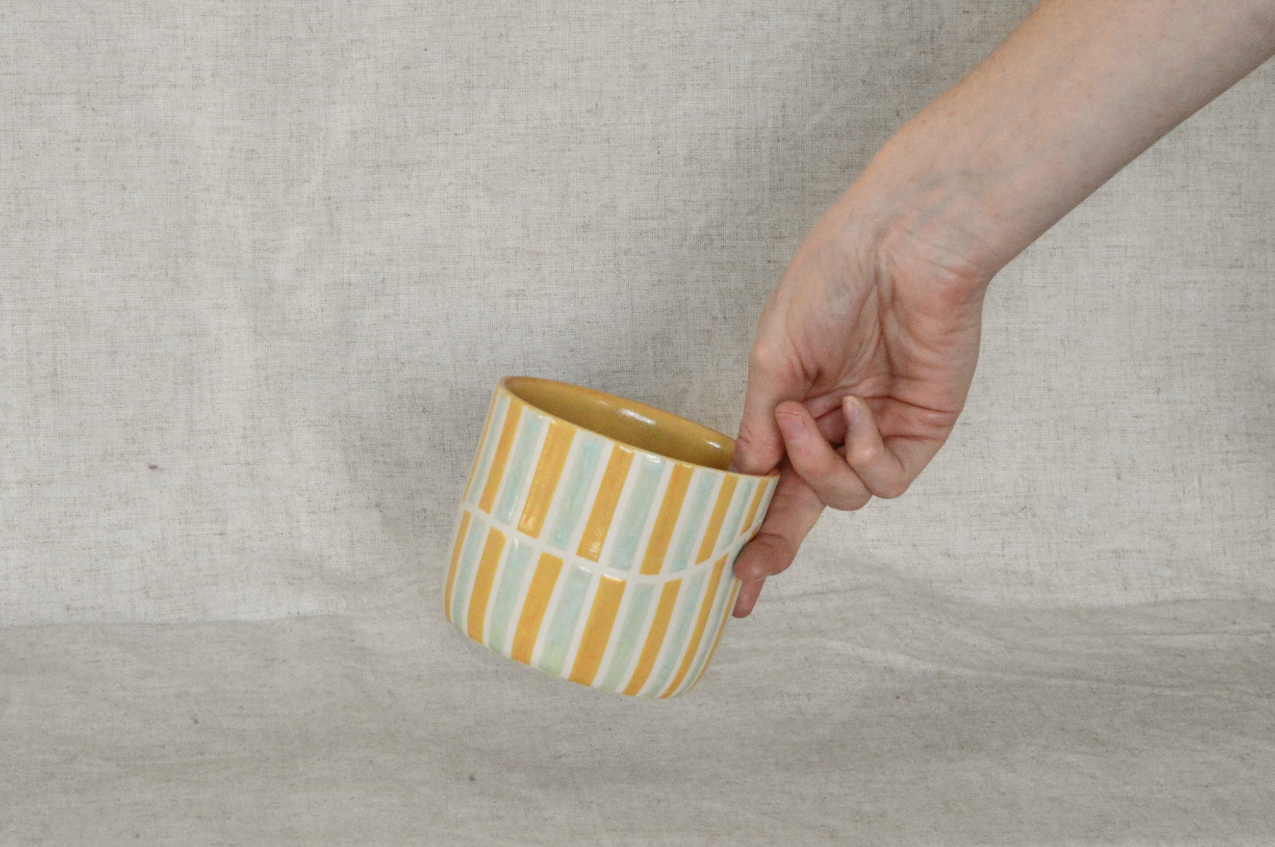 Yellow and Teal Cup nº1