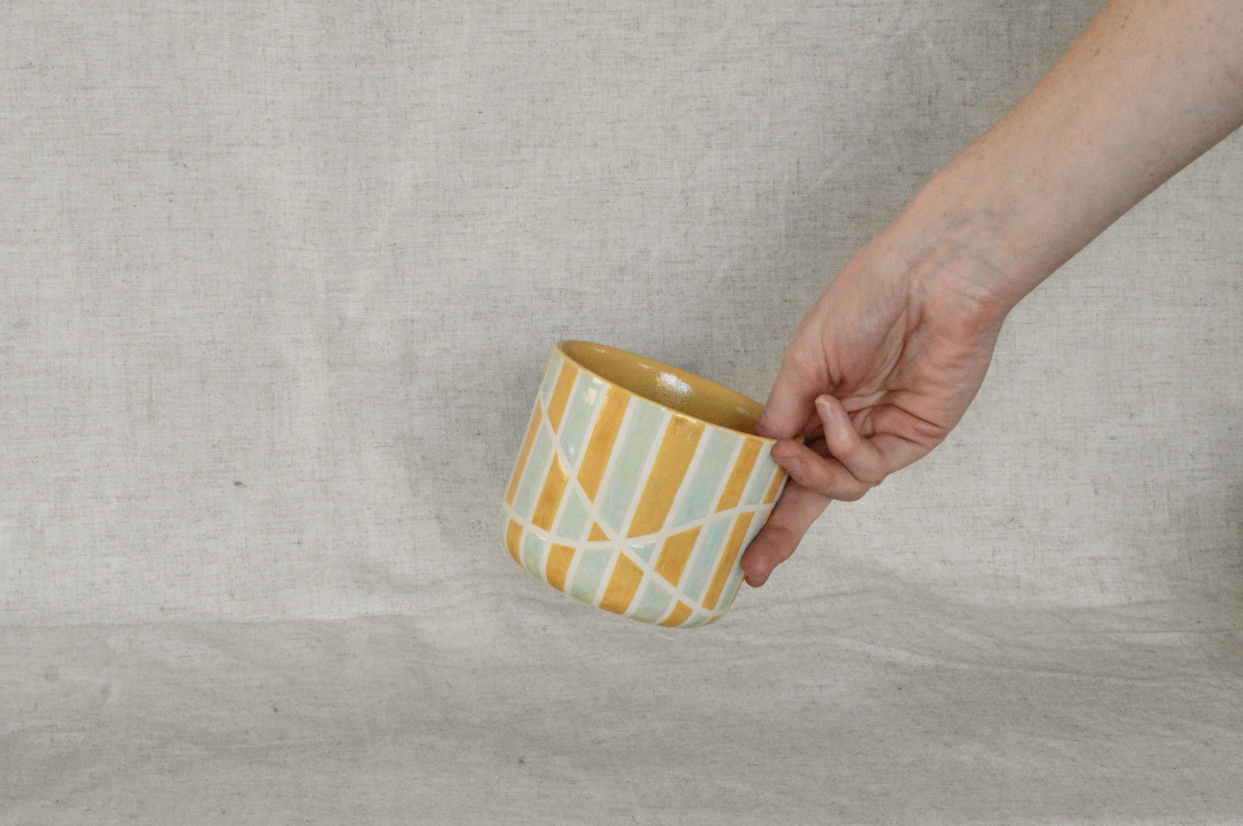 Yellow and Teal Cup nº2