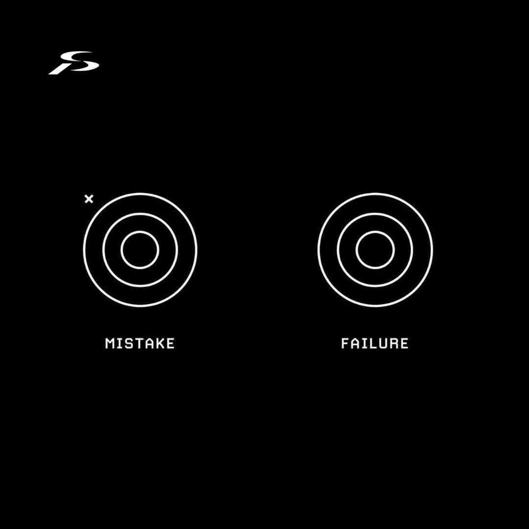 &bull; What&rsquo;s your definition between mistake vs. failure? 

#PRO_SPECTIVE #PSagency #reachingthenextlevel #sportsmarketingagency #mistake #failure