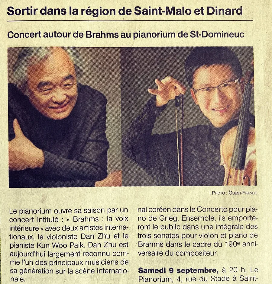 Hommage à Brahms à France