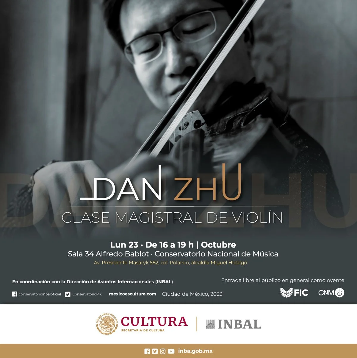 Masterclass at Conservatorio Nacional de Música