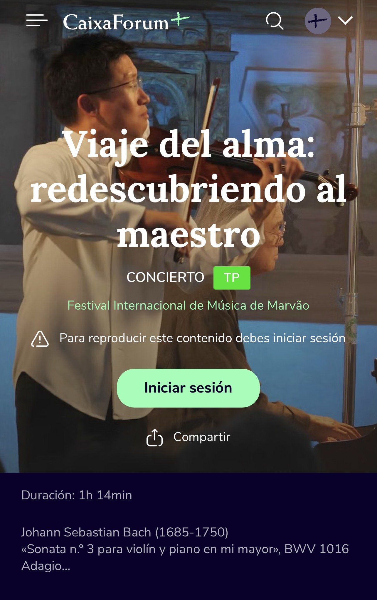 New Concert Video on Caixa Forum 