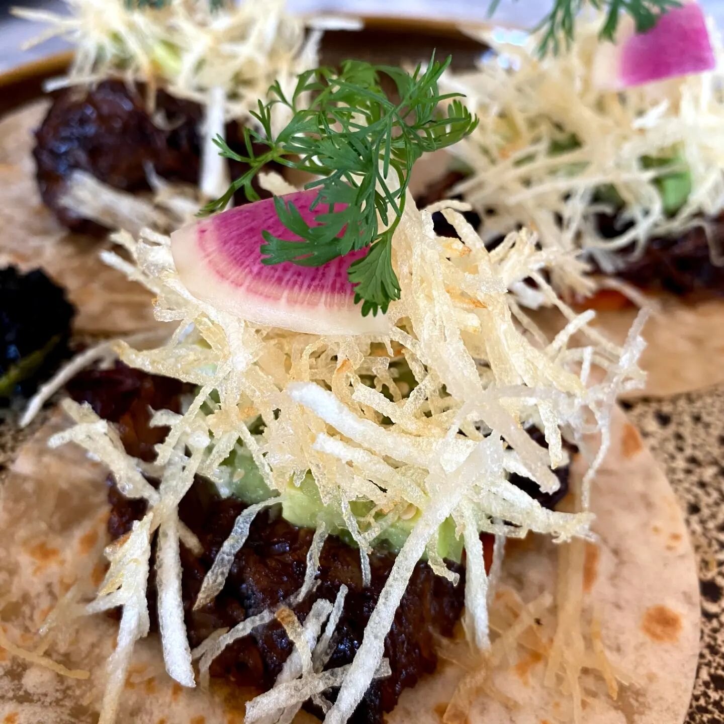 The ideal definition of exquisite are our Short Rib Tacos at @toro.rivieramaya ChefRichardSandoval