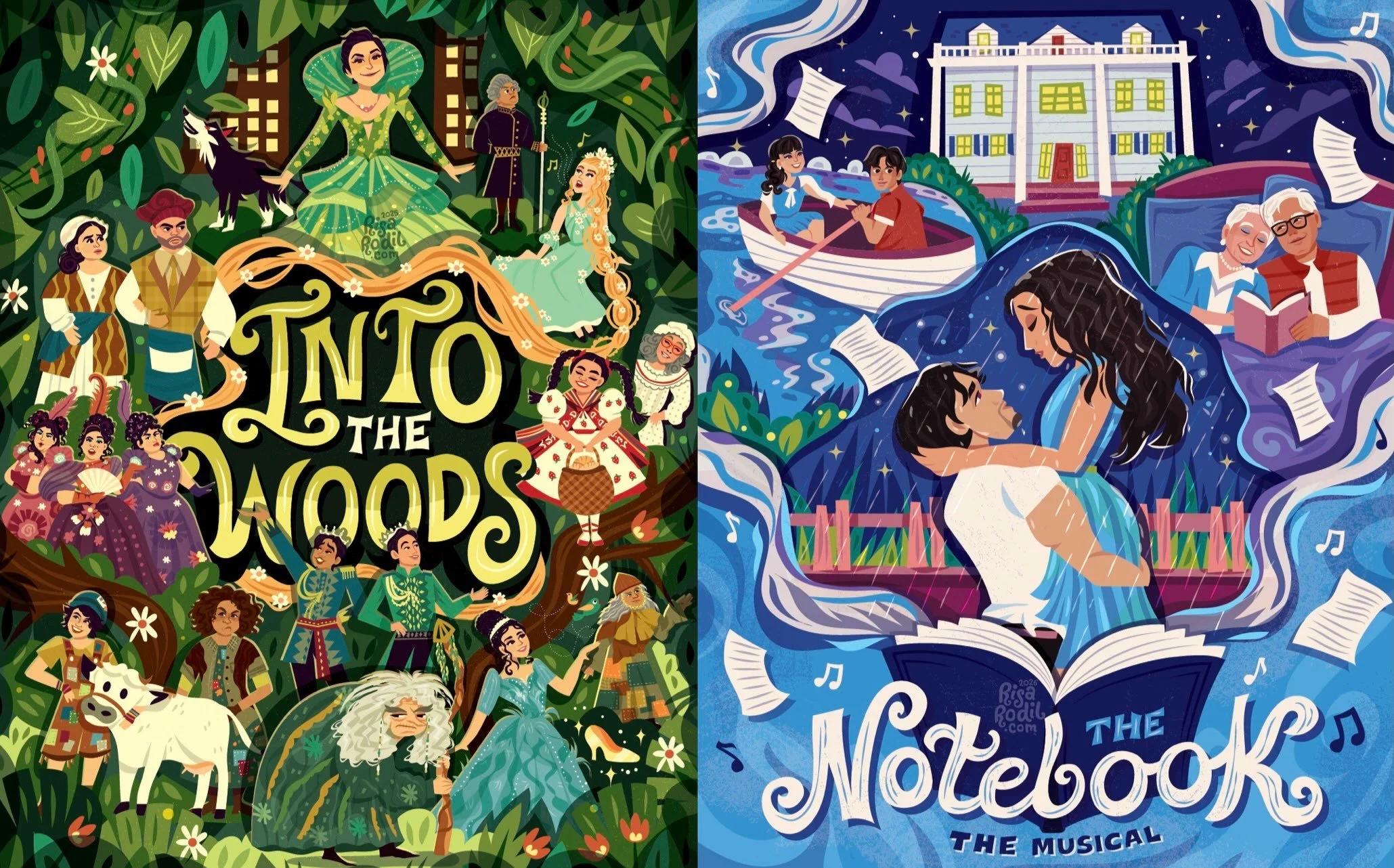 One year apart, both Philippine theatre productions! 🫶 Excited for what comes next 🇵🇭 🎭 

&mdash;
@theatregroupasia 

Featured cast members: 

Into The Woods: @msleasalonga @nicchien.official @nyoyvolante @mikkievolante @joreenbautista @arielleja
