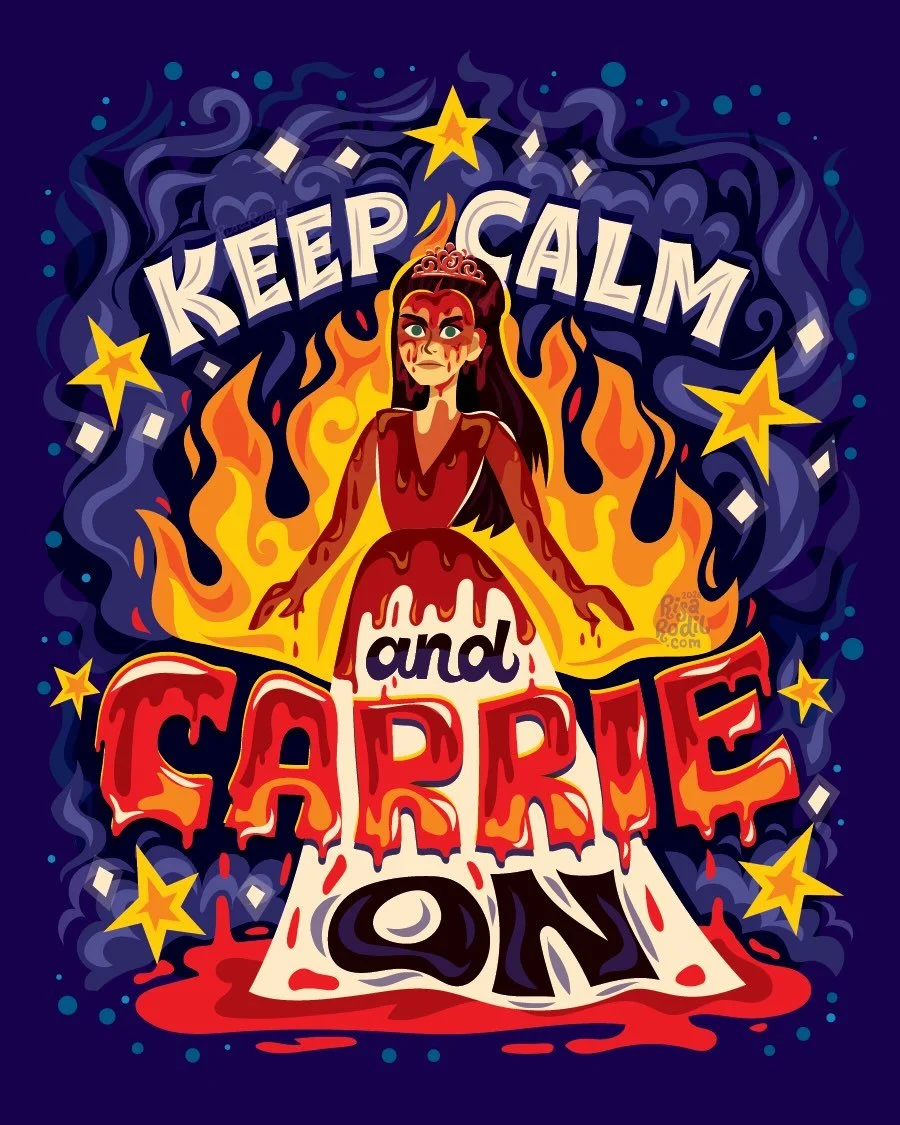I&rsquo;ll never get tired of Carrie remakes. Give me more 😌 

&mdash;
My TeePublic store is having Halloween sales starting today until October 27th! Check the link in my bio 🫶 

#carrieedit #carriewhite #carrie2026