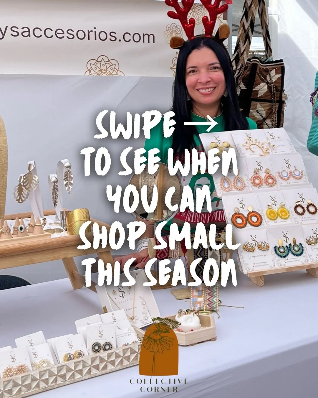 Holiday shopping? Let&rsquo;s keep it local. 🎄
Swap the big-box chaos for one-of-a-kind treasures, handcrafted goods, and makers who pour everything into what they do. This holiday season is FULL of @collectivecornerflorida pop-ups and the best gift