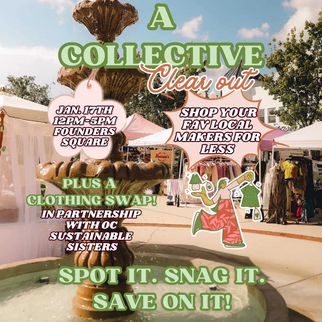 Shop small. Save big. See it, shop it, save on it! 🛍️✨

The Collective Clear-Out Market is all about scoring amazing deals from your favorite local vendors as they clear out past-season styles to make room for what&rsquo;s next.

PLUSSSS

We&rsquo;r