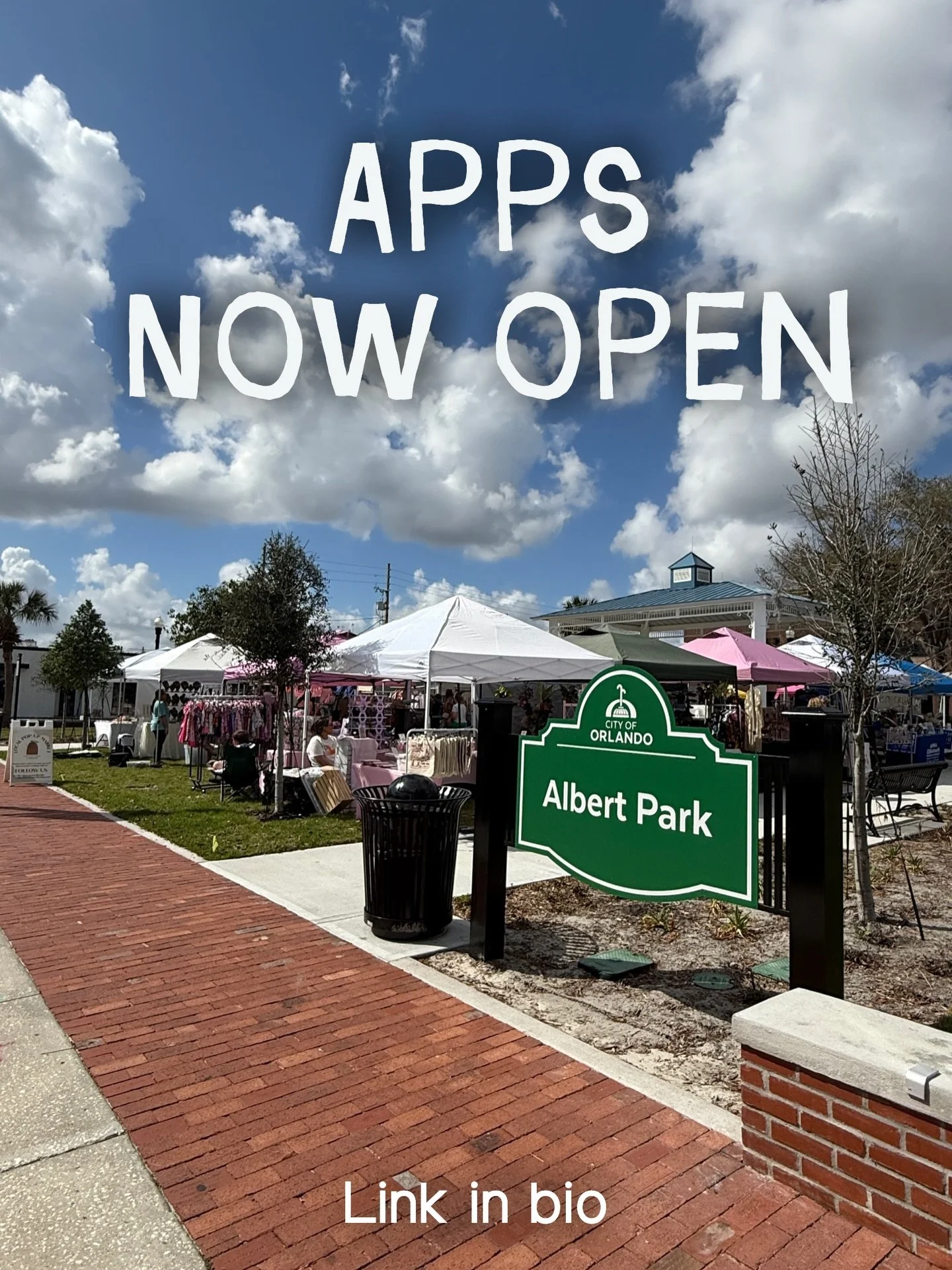 🌼 Albert Park is Calling, Vendors! 🌼

Vendor applications are officially open for our May Collective Corner Market at Albert Park on @thedrivecollegepark and we can&rsquo;t wait to bring another afternoon of local shopping, makers, and community ba