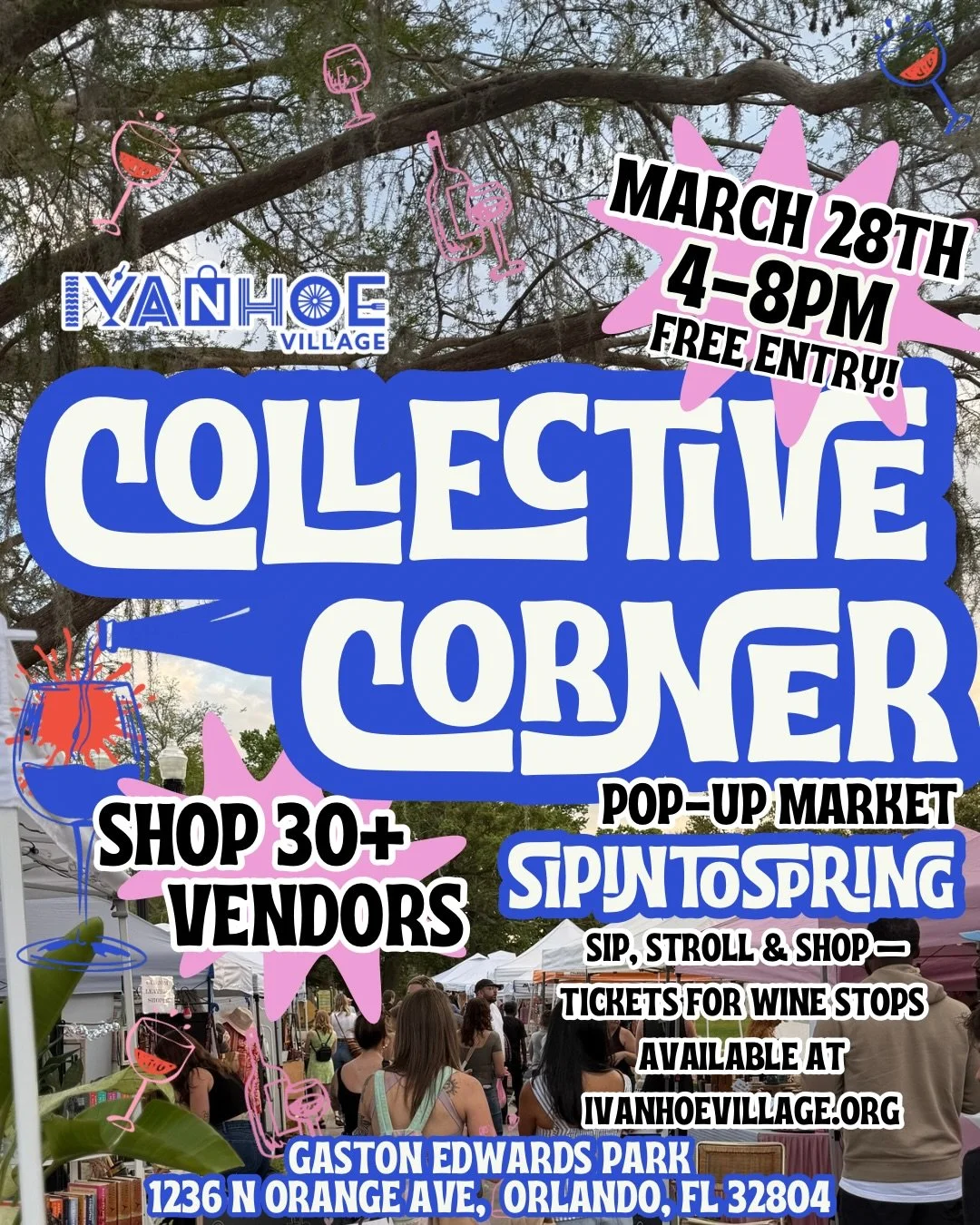 🌼 Kicking off spring the Collective way 🌼

Join us the Saturday, March 28 from 4&ndash;8 PM as we partner with @ivanhoevillage for their Sip Into Spring wine walk ✨

Stroll the market, sip along the wine walk, and shop small with your favorite loca