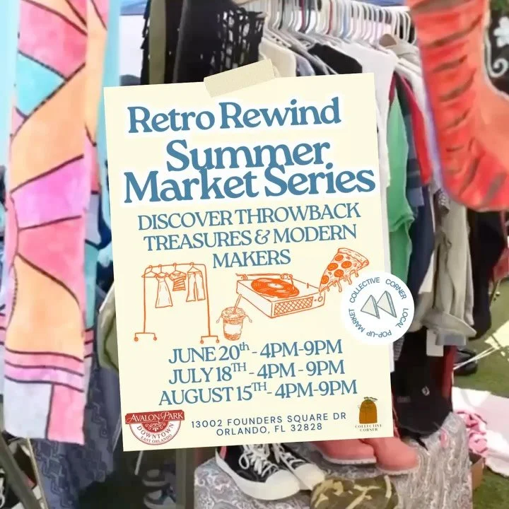 📼 HEY @avalonparkorlando RETRO REWIND IS CALLING ✨

APPS NOW OPEN&mdash; 
We&rsquo;re curating vintage + retro vibes, but don&rsquo;t stress, all vendors are welcome to apply!

If you&rsquo;ve been thinking about joining the Collective, this is your