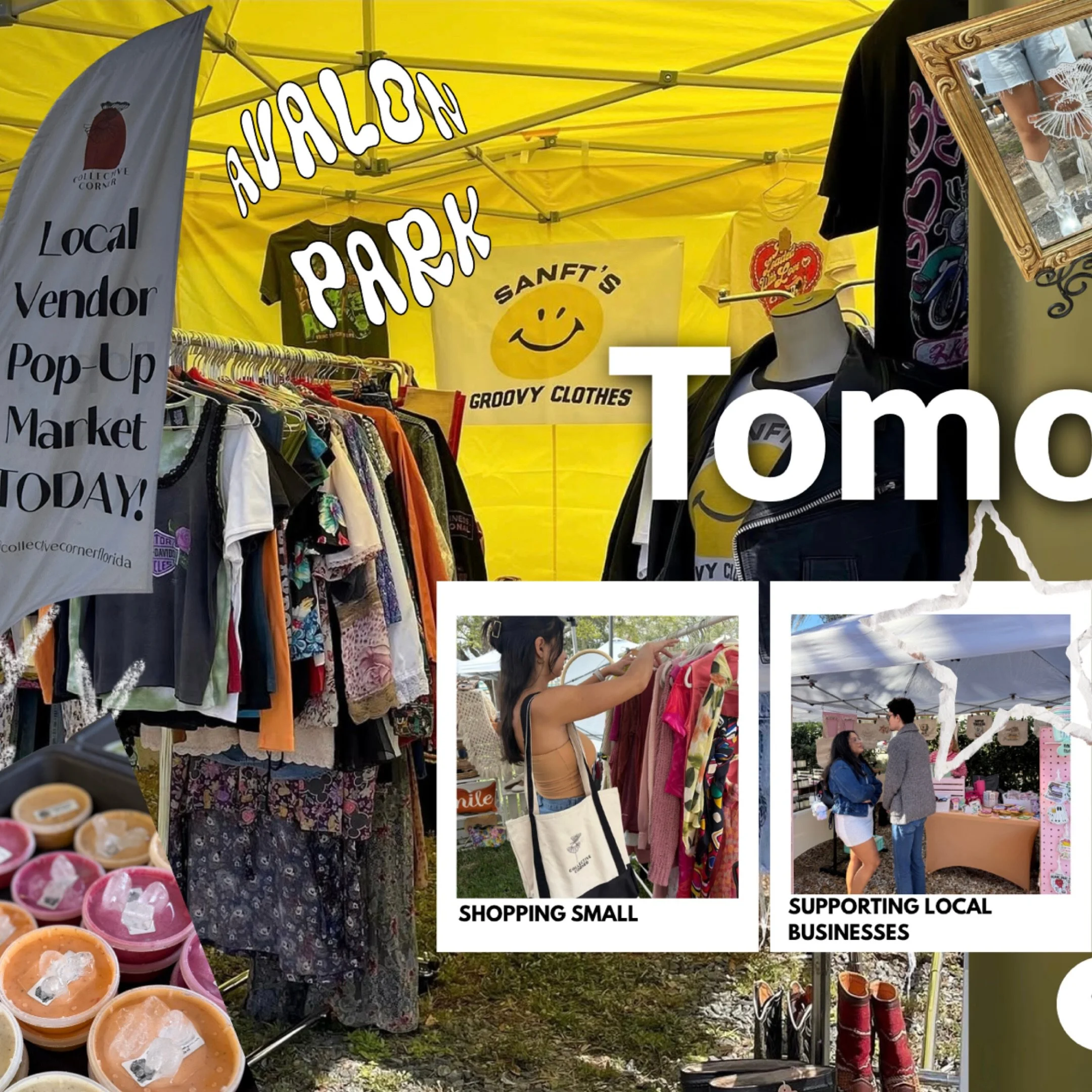 Tomorrow looks a little like this&hellip; 😏

&bull;Coffee in hand from @thoseguyscafe ☕️
&bull;Shopping &amp; bites from curated local makers 🛍️🍕
&bull;A stop at the @virgosmediaclub Photo Booth 📸
&bull;Finding your next favorite small business ?