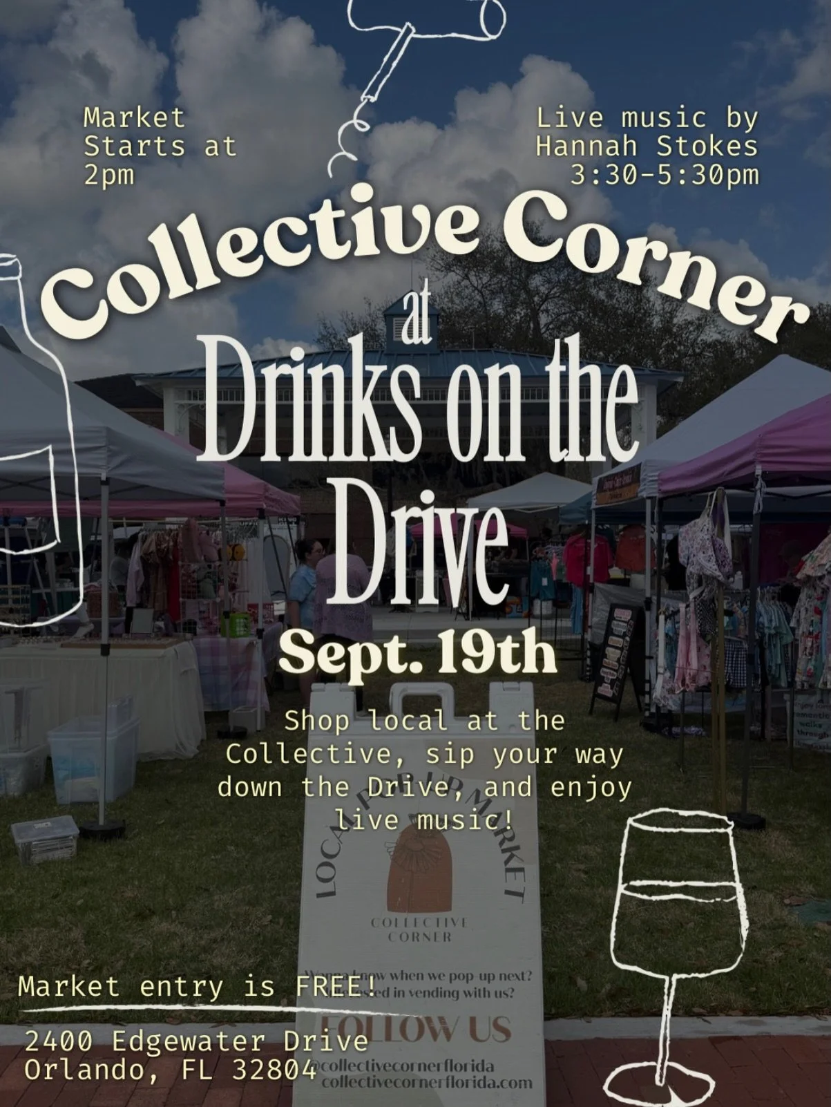 A Saturday afternoon in College Park 🍷🛍️

We&rsquo;re starting the afternoon in College Park for Drinks on the Drive with local shopping at Albert Park + live music by @hannahstokesmusic !

📅 Saturday, September 19
⏰ 2-7 PM
📍 Albert Park | 2400 E