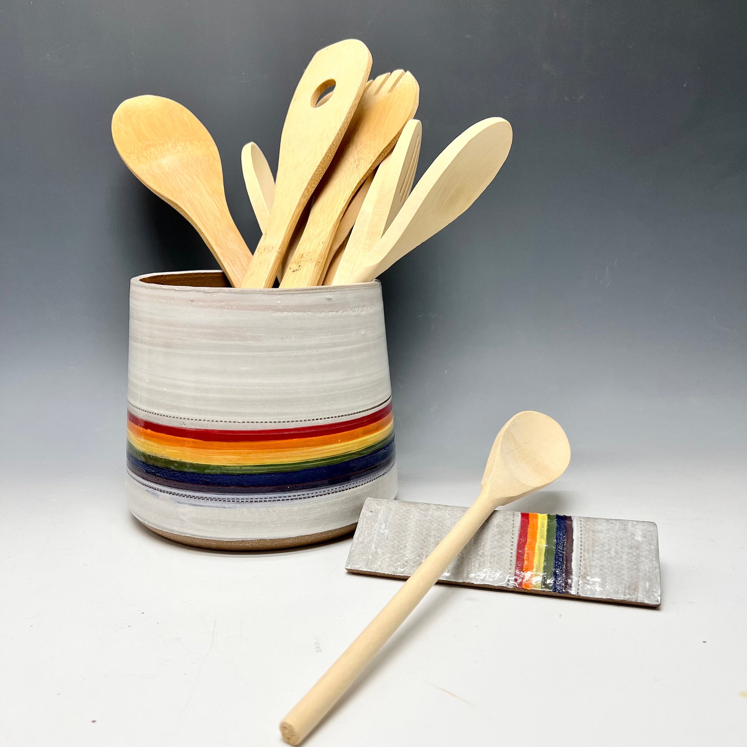 Pendleton Stripe Crock Set