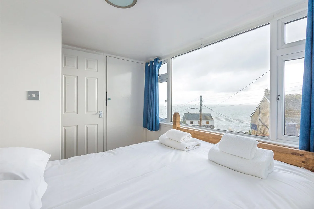 double bedroom at tregenna holiday let in Port Isaac