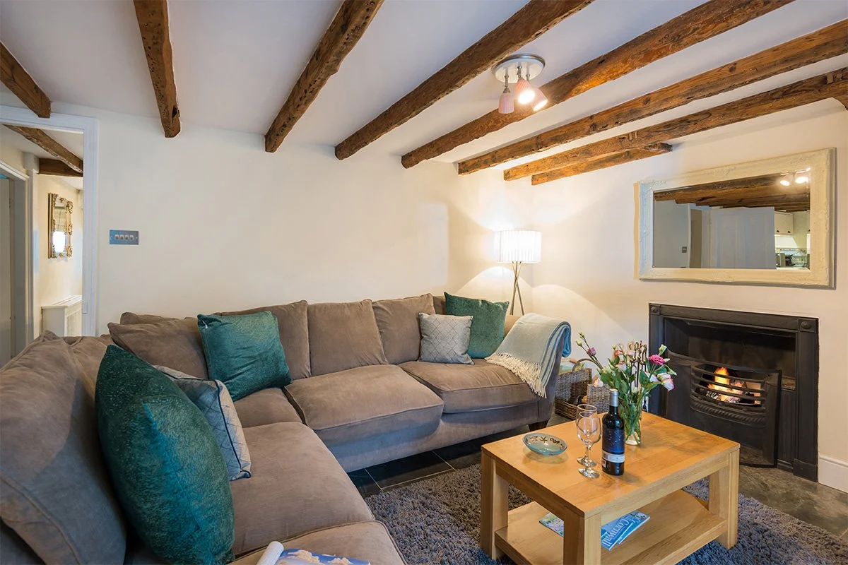 living room at trevan house holiday let in Port Isaac