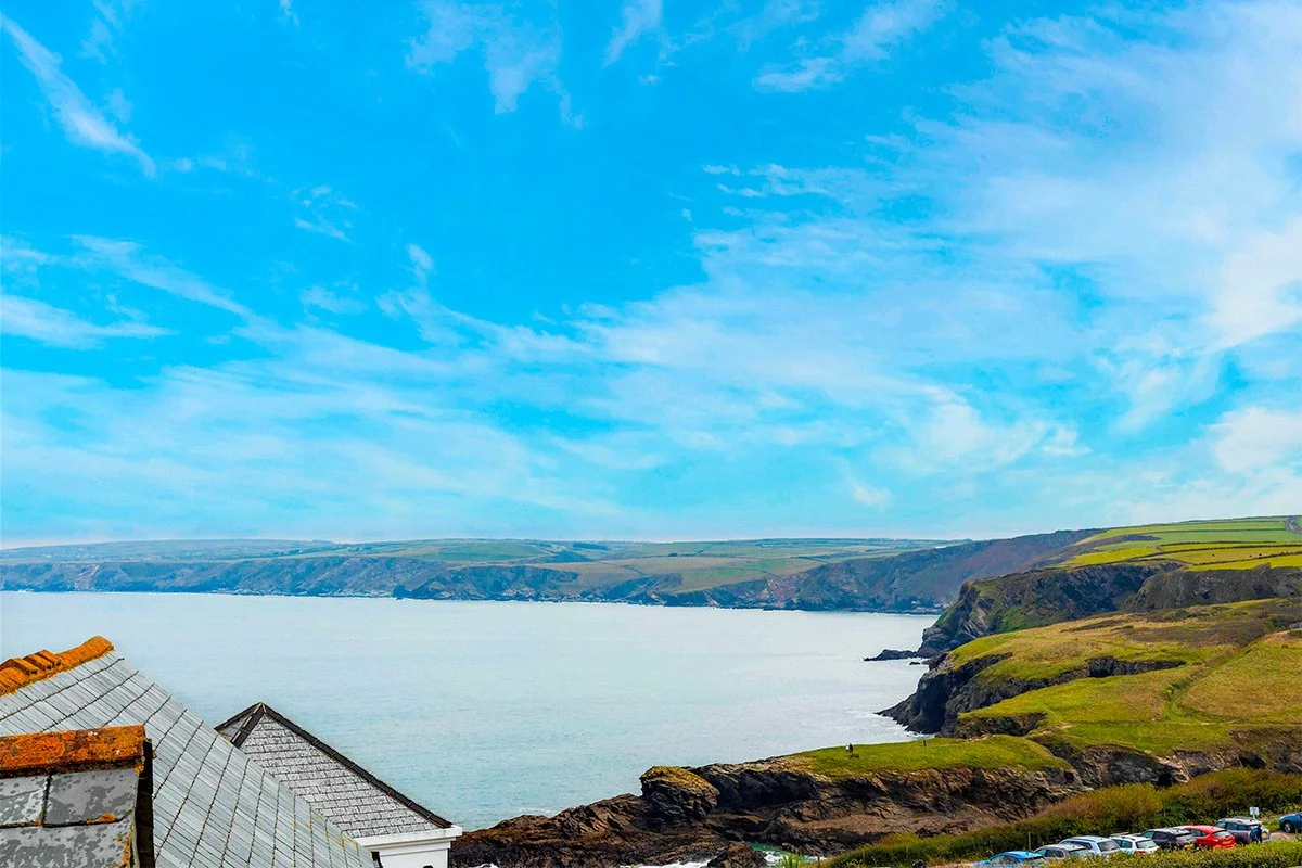sea view from number 9 castle rock in port isaac