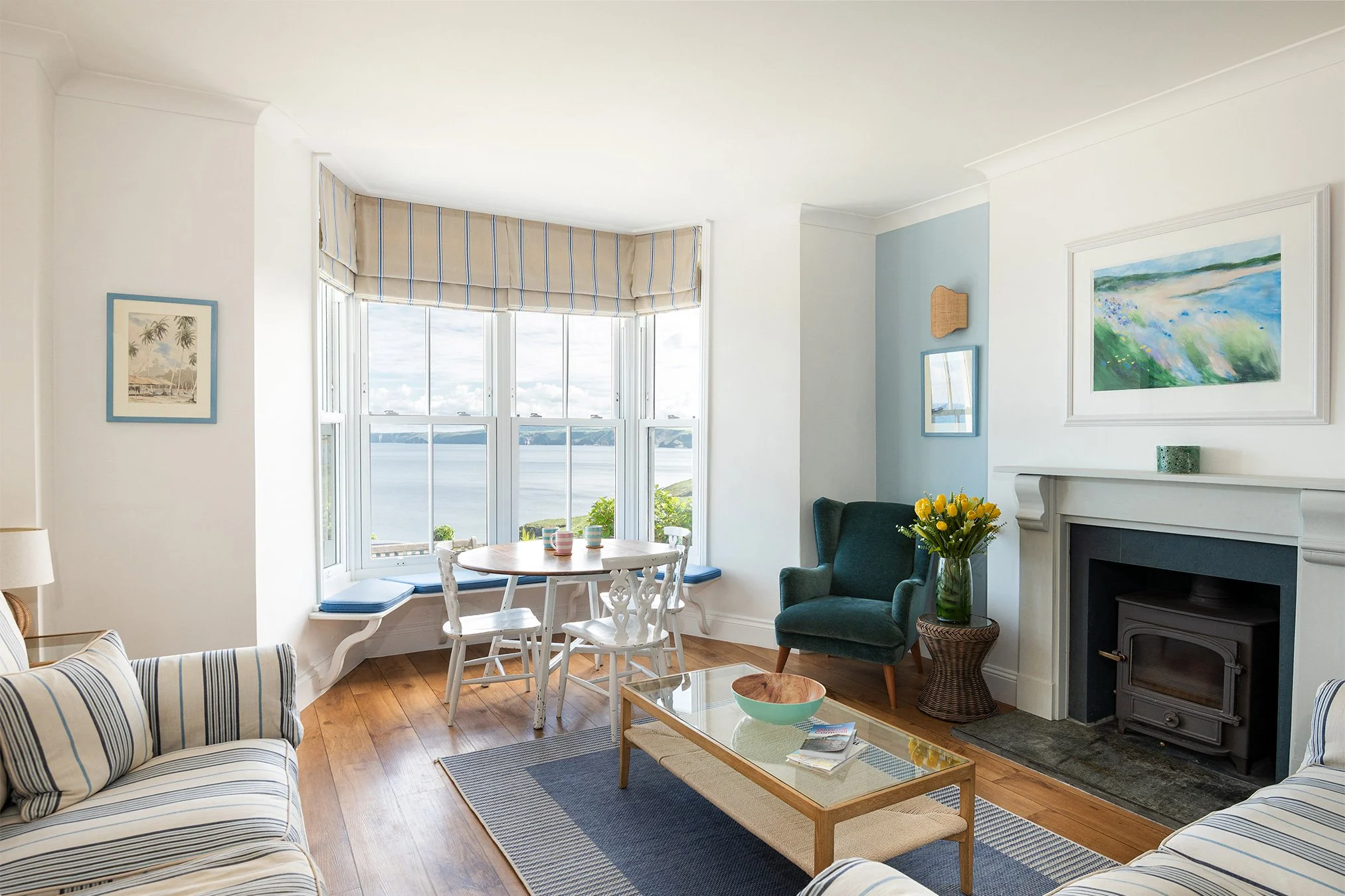 kitchen dining room at bellevue in port Isaac 