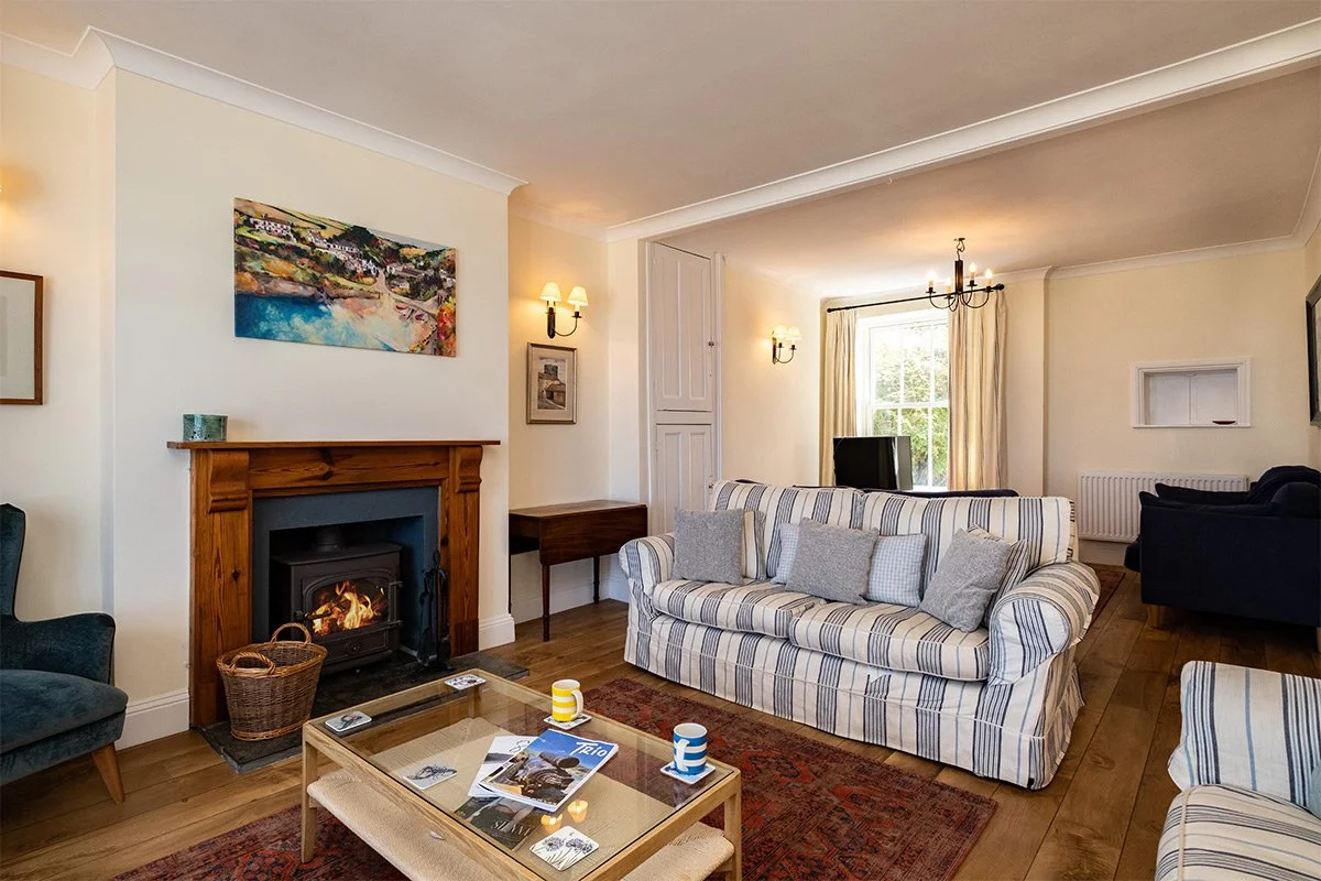 living room at bellevue in Port Isaac