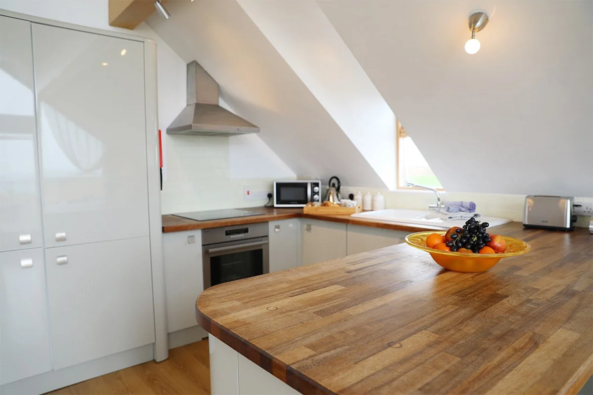kitchen at north light holiday let in Port Isaac