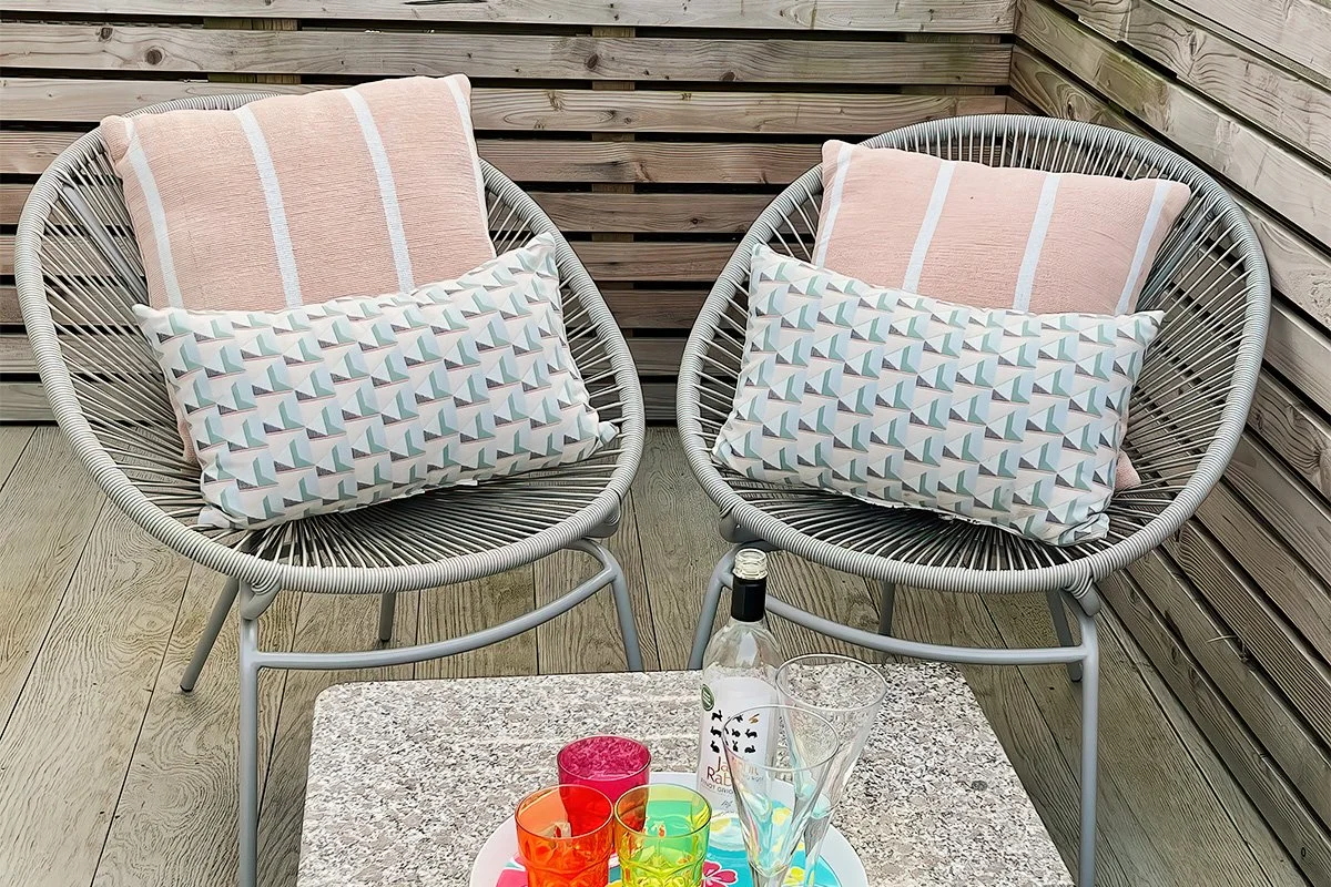 terrace at number 9 castle rock in Port Isaac