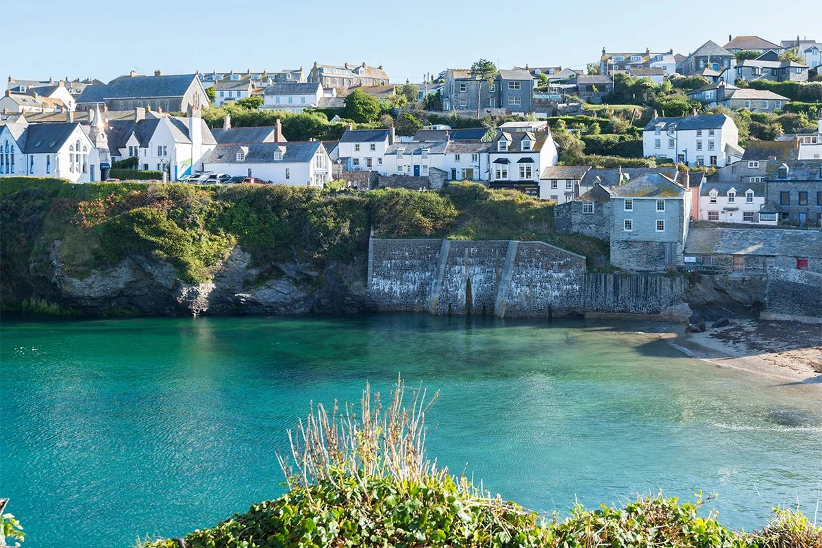 view over the harbour from the white house in Port Isaac