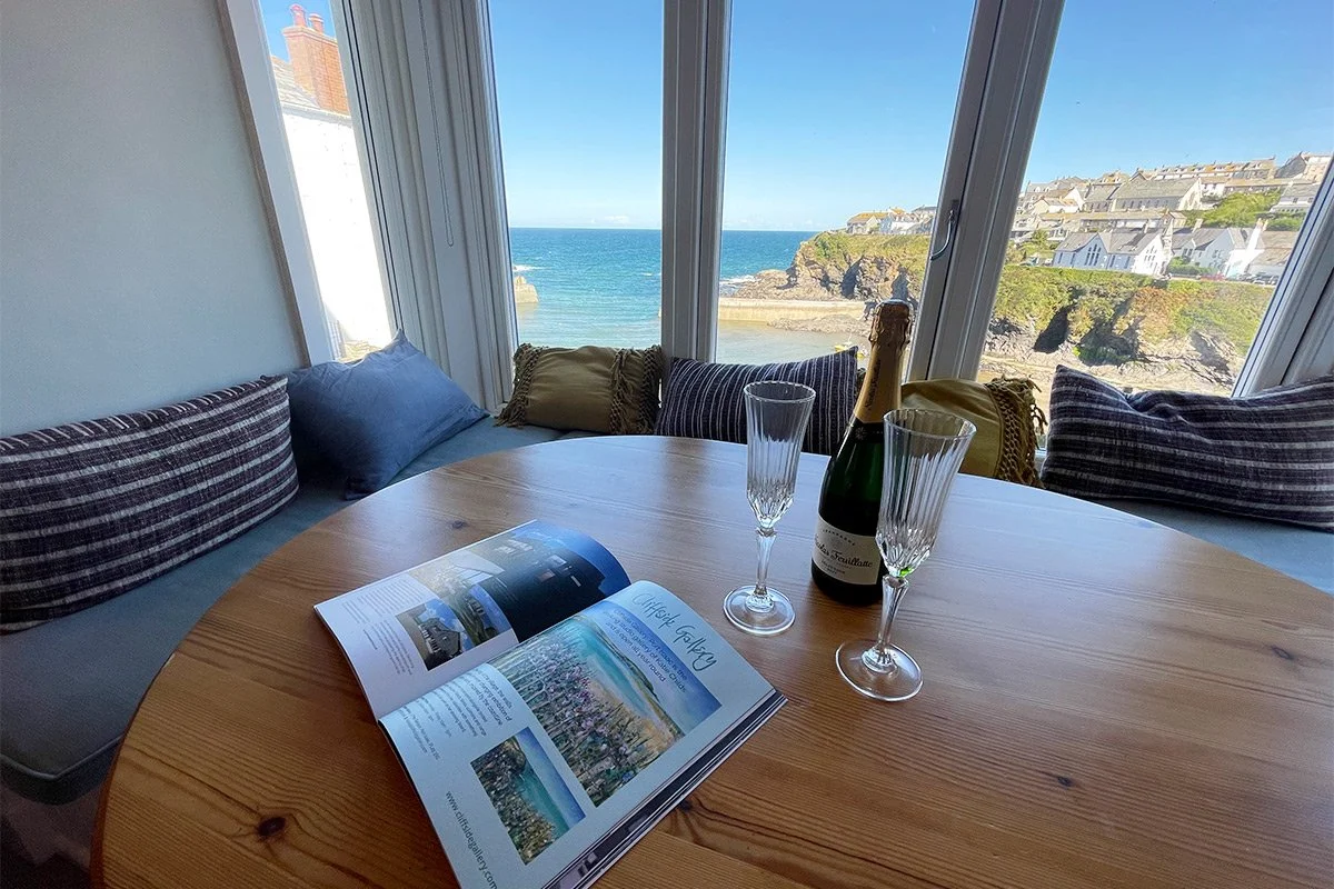 sea view from the window of folly 1 holiday let in Port Isaac