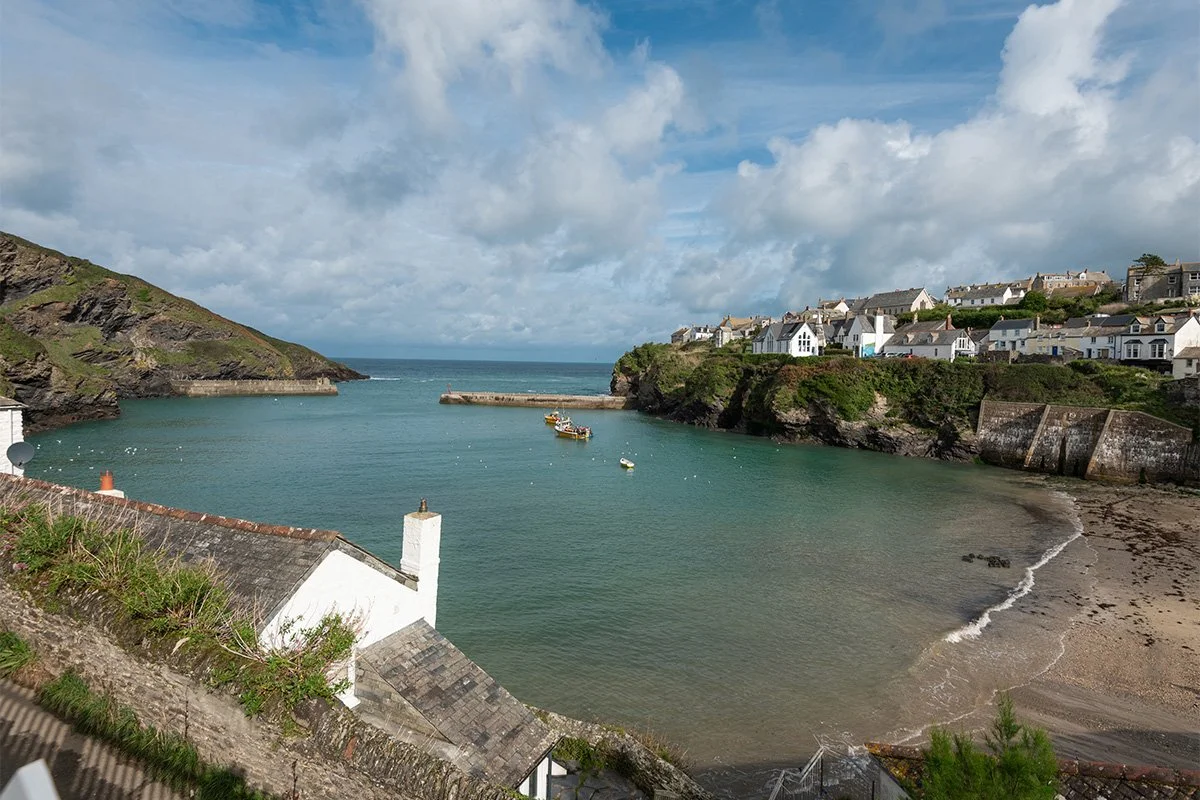 harbour view from the White House cottage in Port Isaac