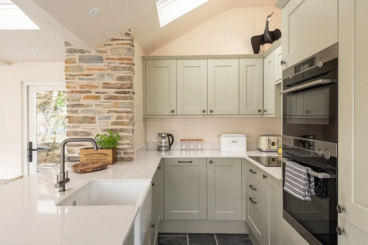 kitchen at the White House cottage in Port Isaac