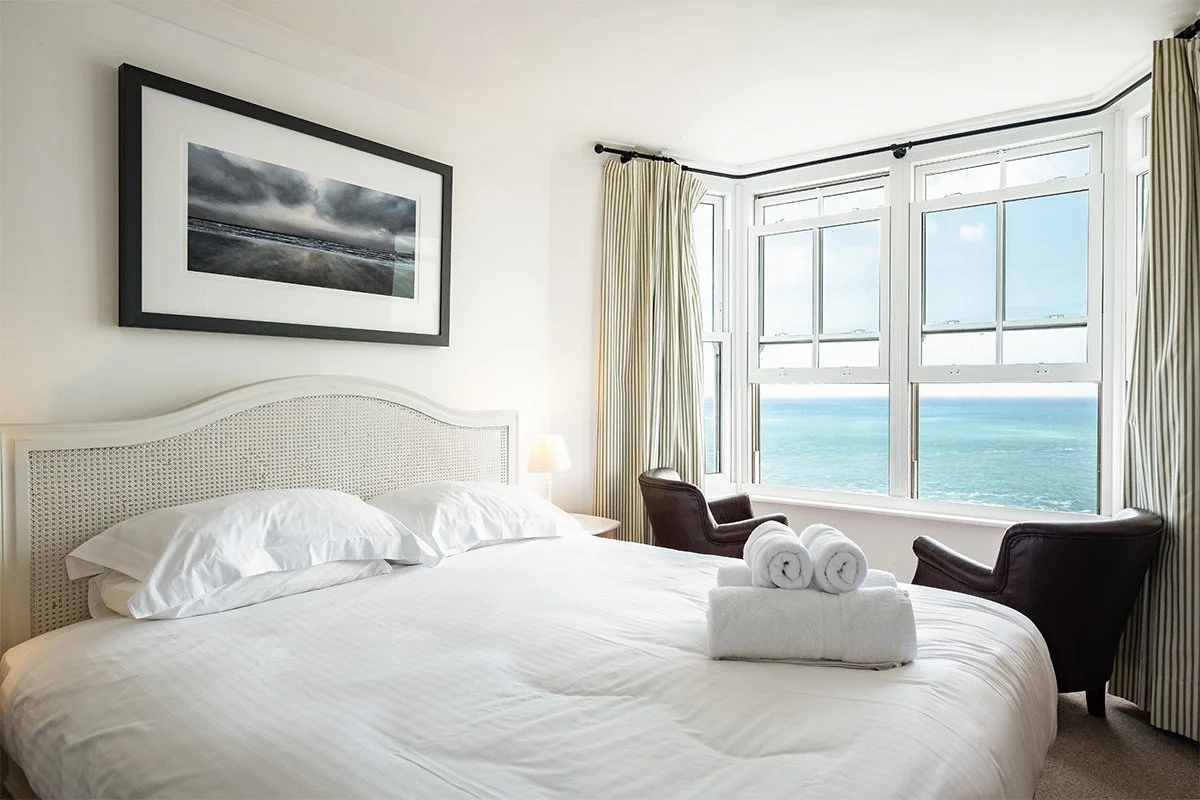 bedroom at bellevue in Port Isaac