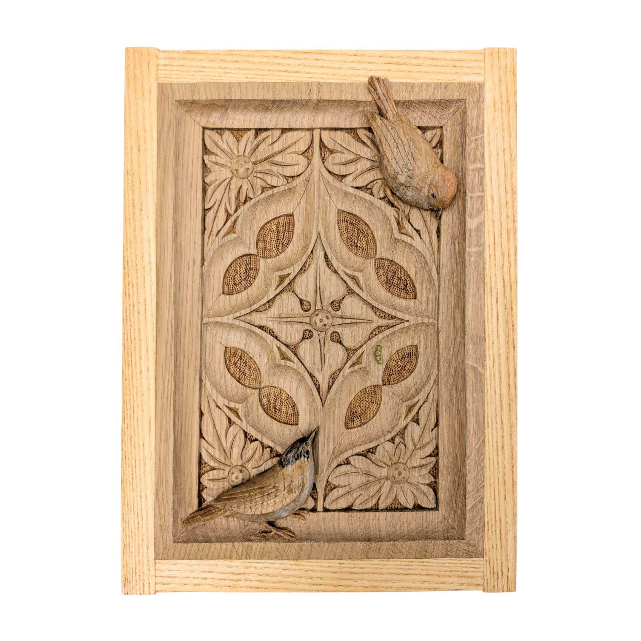 BLACKCAPS IN A GOTHIC TRACERY