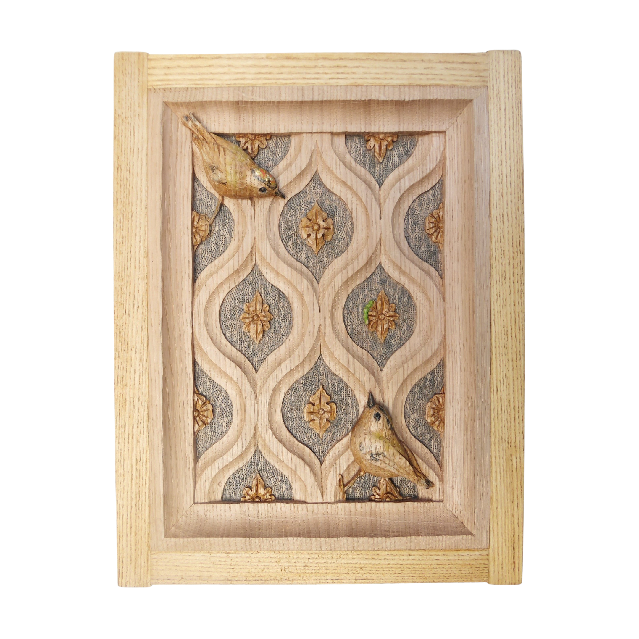 GOLDCRESTS IN A GOTHIC TRACERY